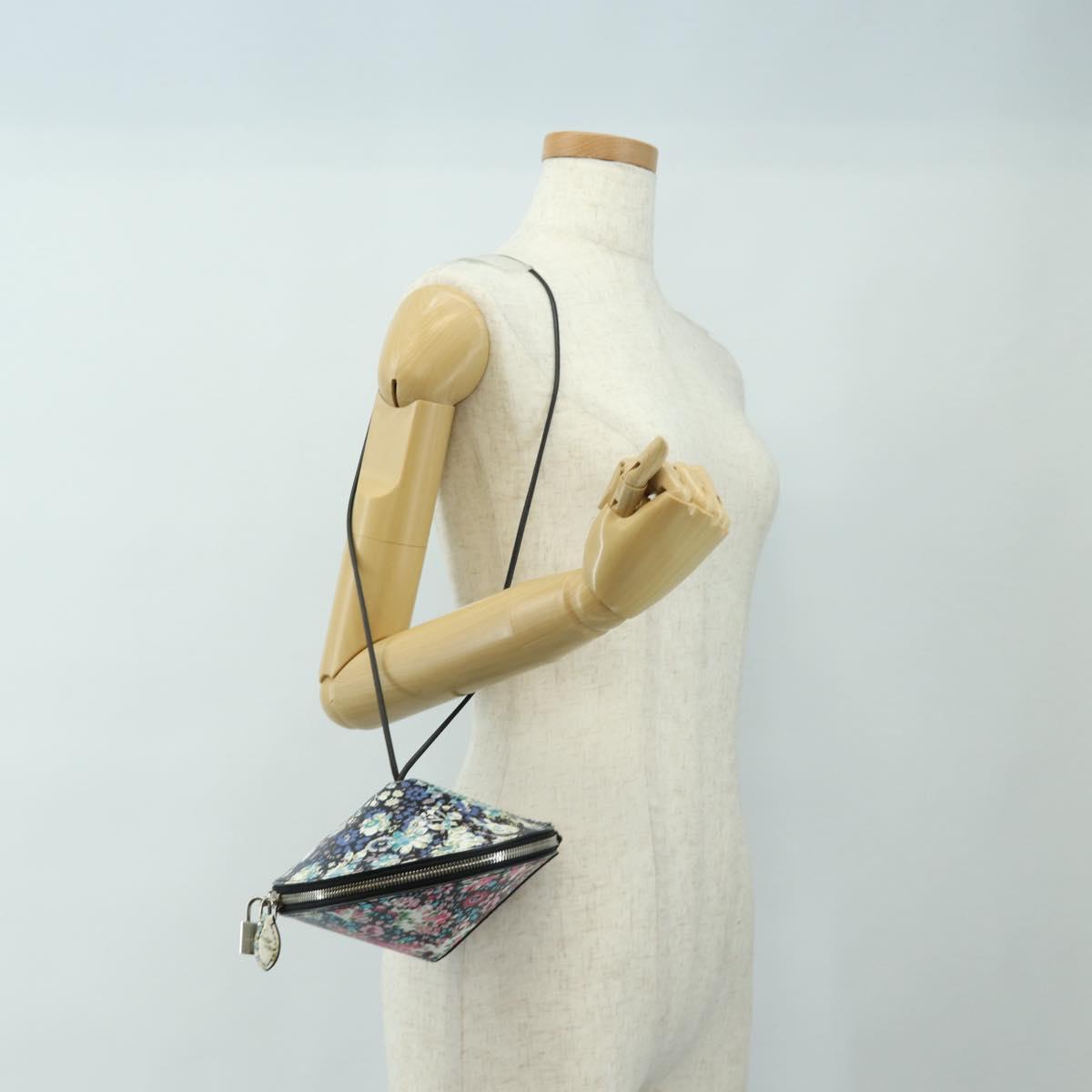 LOUIS VUITTON Tupi Hand Bag Calf Skin Multicolor Silver LV Auth 189805SAM