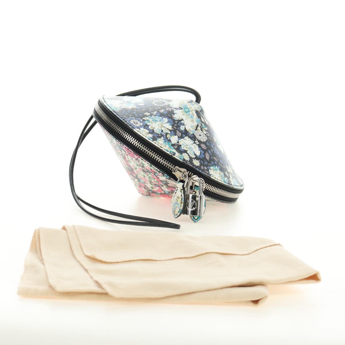 LOUIS VUITTON Tupi Hand Bag Calf Skin Multicolor Silver LV Auth 189805SAM