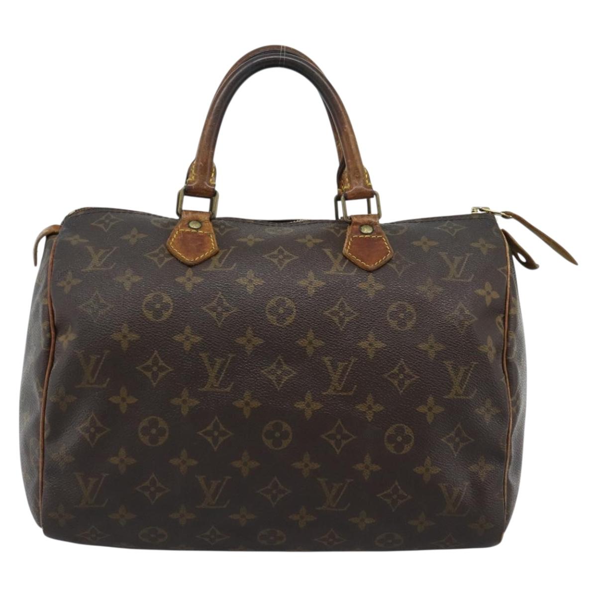 LOUIS VUITTON Monogram Speedy 30 Hand Bag M41526 LV Auth 189818