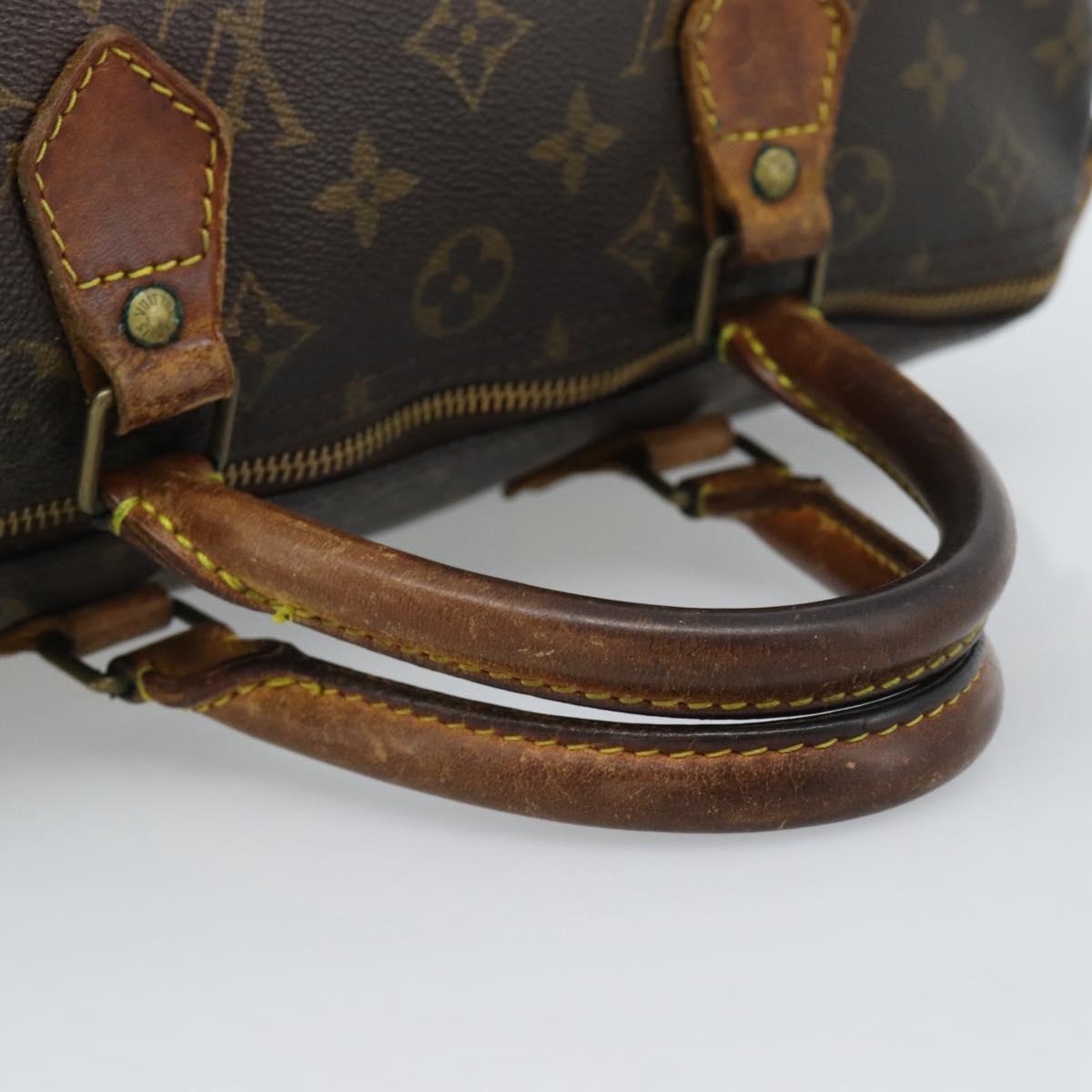 LOUIS VUITTON Monogram Speedy 30 Hand Bag M41526 LV Auth 189818