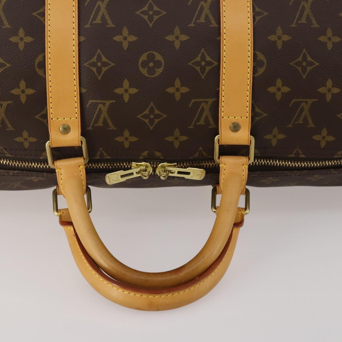 LOUIS VUITTON Monogram Keepall 50 Boston Bag M41426 LV Auth 189820V
