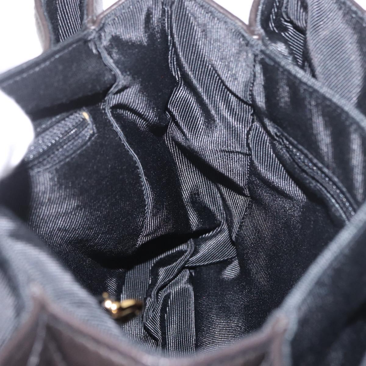 CHANEL Matelasse Backpack Lamb Skin Gold Black CC Auth 189824SAV