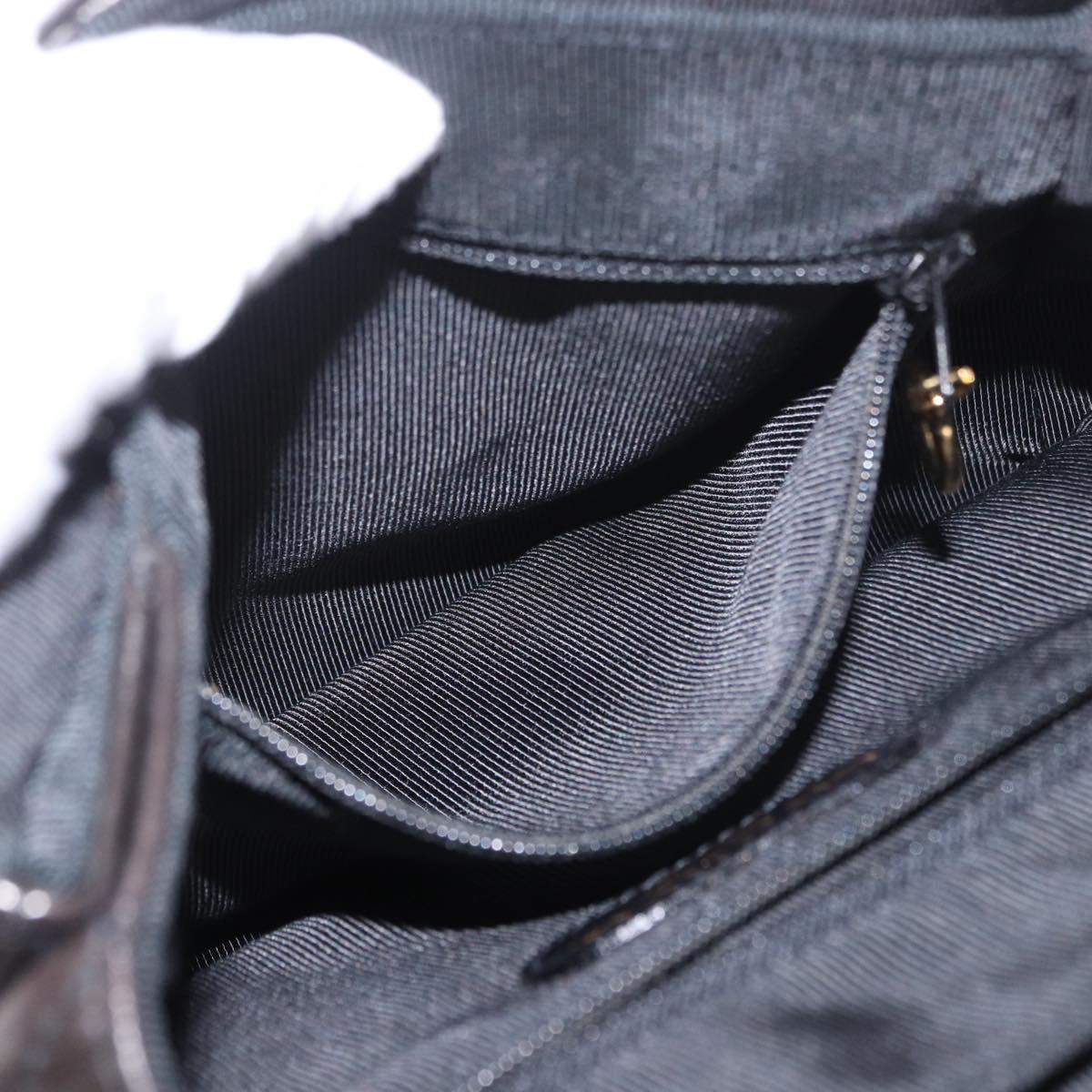 CHANEL Matelasse Backpack Lamb Skin Gold Black CC Auth 189824SAV