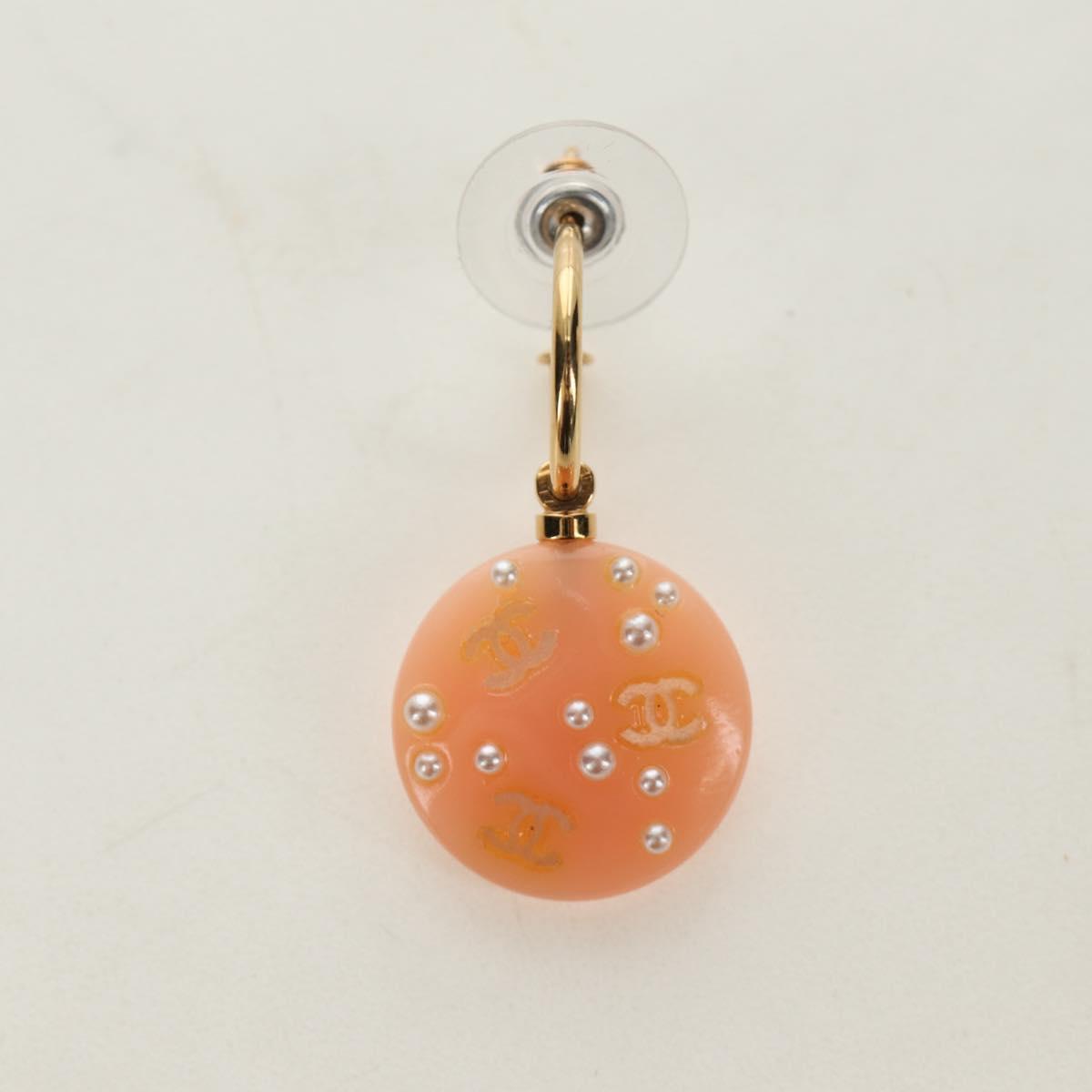 CHANEL COCO Mark Pierce plastic Pink CC Auth 189827M