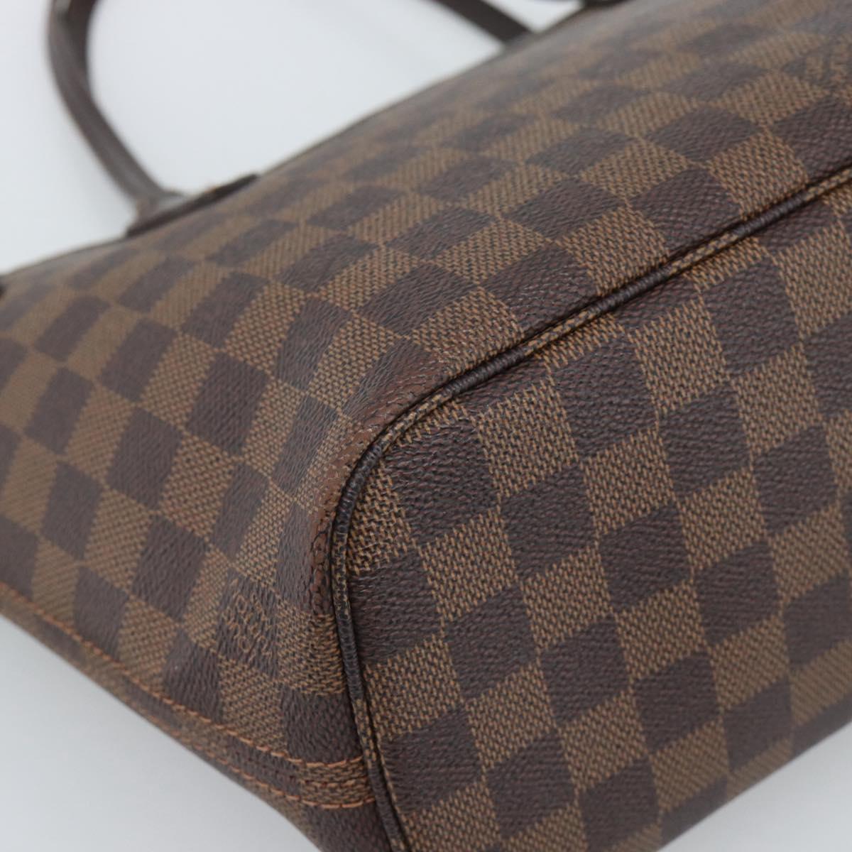LOUIS VUITTON Damier Ebene Neverfull PM Tote Bag N51109 LV Auth 189833