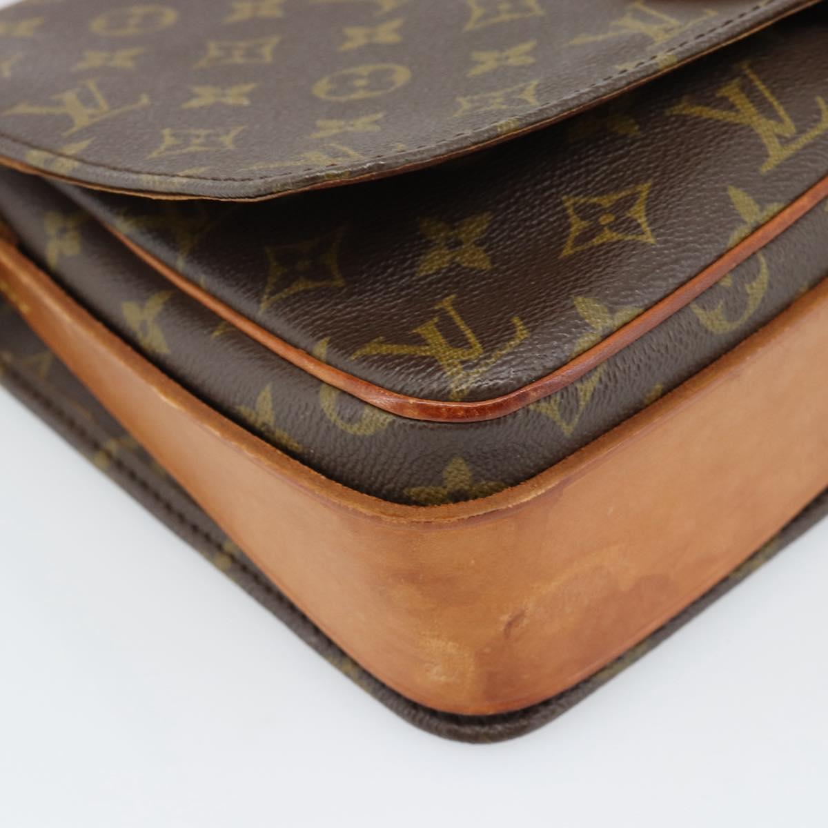LOUIS VUITTON Monogram Cartouchiere GM Shoulder Bag M51252 LV Auth 189855