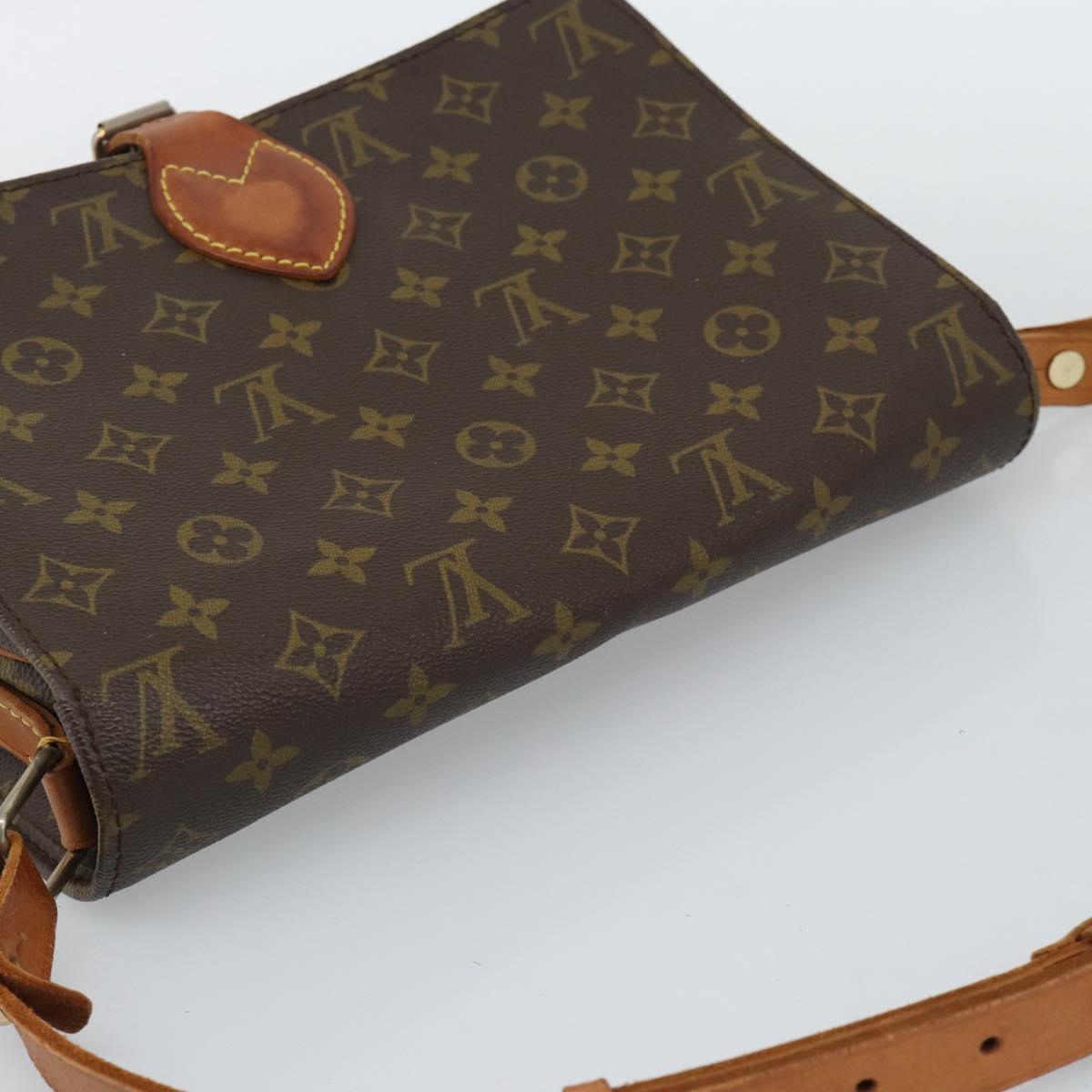 LOUIS VUITTON Monogram Cartouchiere GM Shoulder Bag M51252 LV Auth 189855