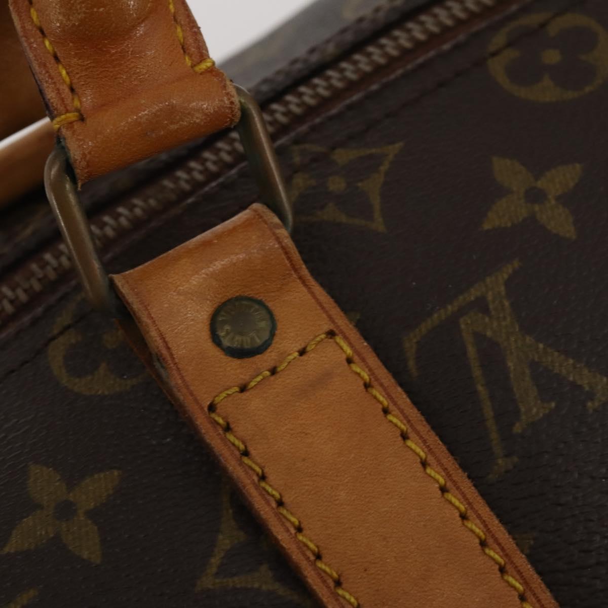 LOUIS VUITTON Monogram Keepall Bandouliere 50 Boston Bag M41416 LV Auth 189856