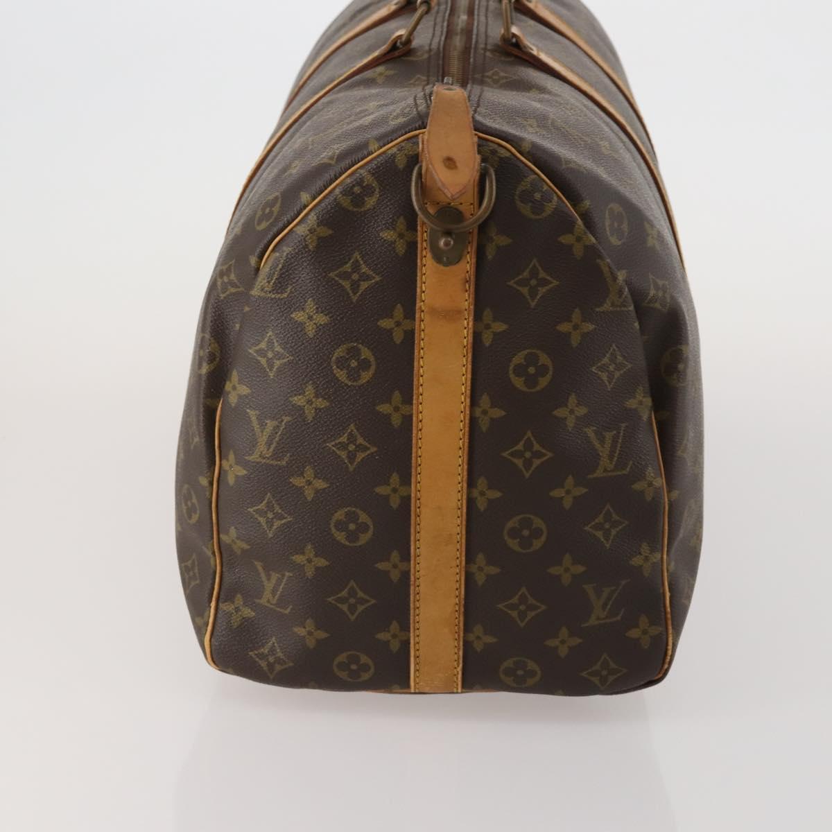 LOUIS VUITTON Monogram Keepall Bandouliere 50 Boston Bag M41416 LV Auth 189856