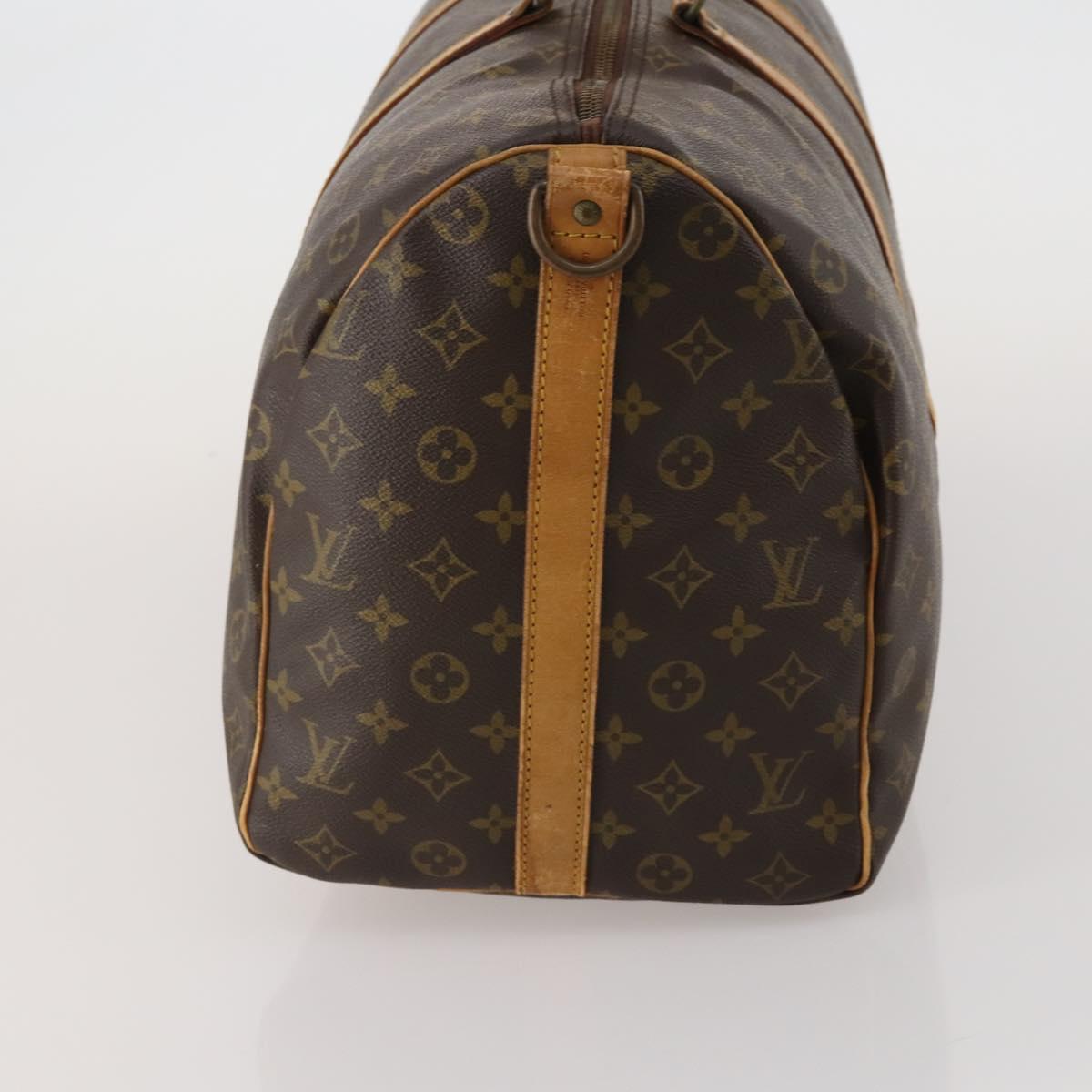 LOUIS VUITTON Monogram Keepall Bandouliere 50 Boston Bag M41416 LV Auth 189856