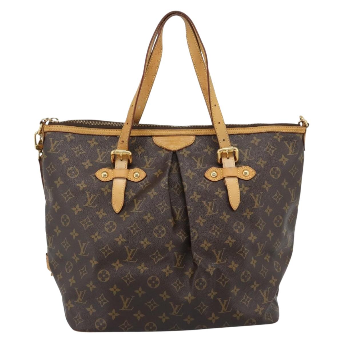 LOUIS VUITTON Monogram Palermo GM Tote Bag M40146 LV Auth 189868
