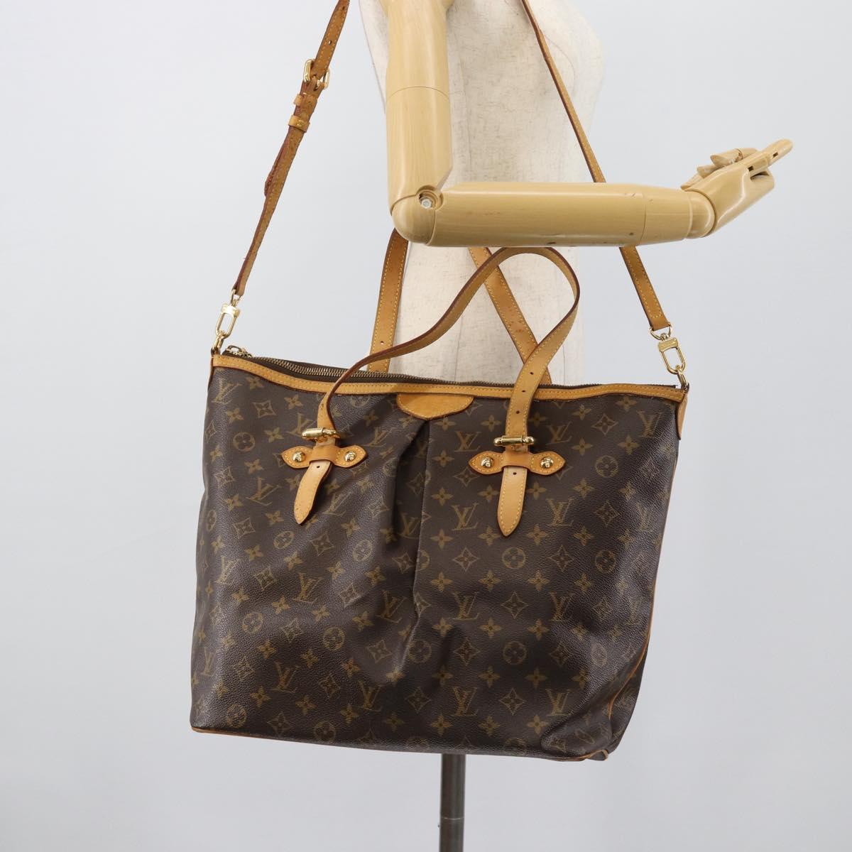 LOUIS VUITTON Monogram Palermo GM Tote Bag M40146 LV Auth 189868