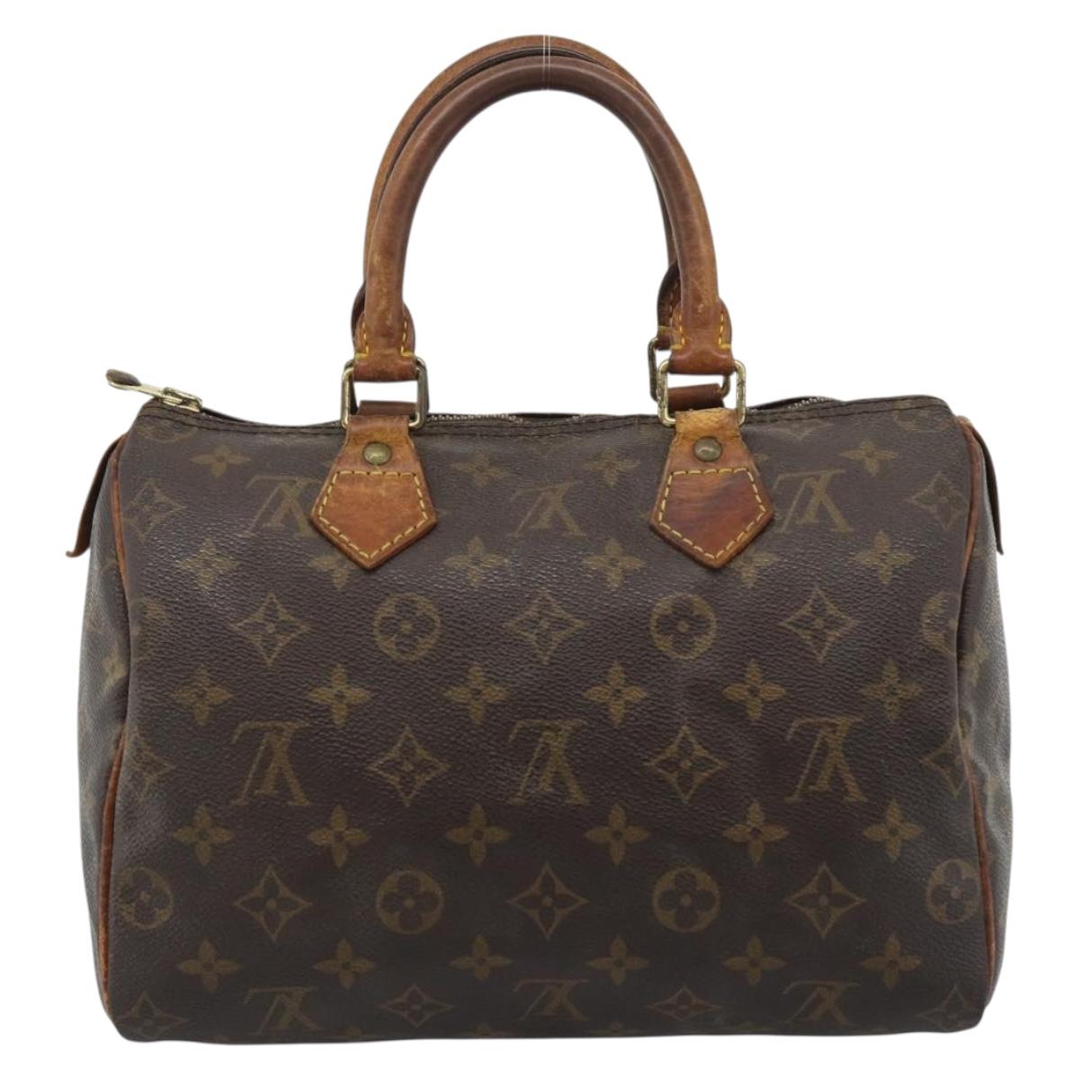 LOUIS VUITTON Monogram Speedy 25 Hand Bag M41528 LV Auth 189873