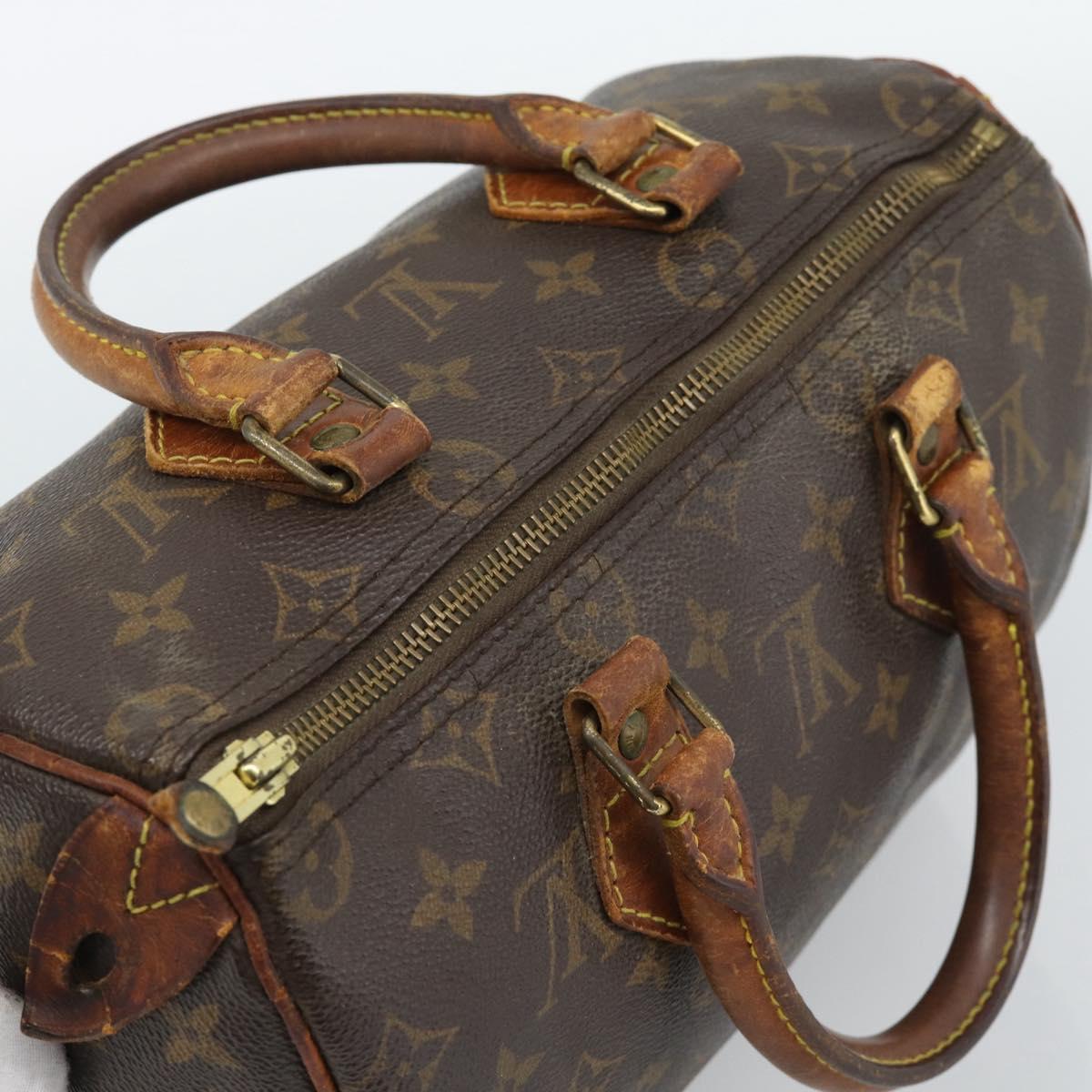 LOUIS VUITTON Monogram Speedy 25 Hand Bag M41528 LV Auth 189873