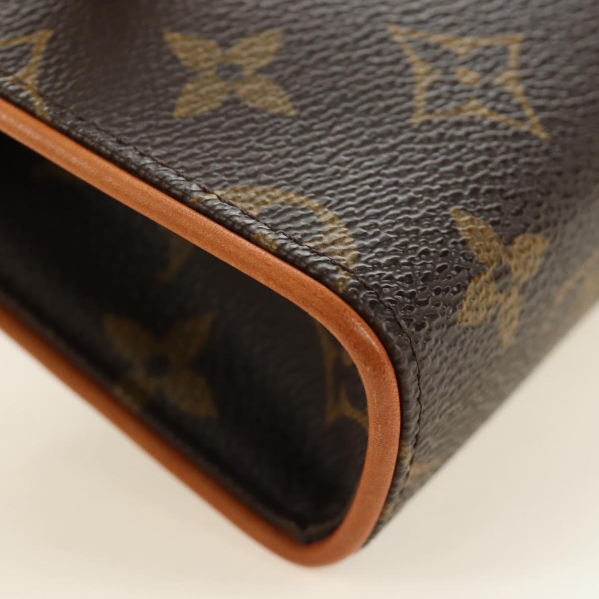 LOUIS VUITTON Monogram Pochette Florentine Waist bag M51855 LV Auth 189881V