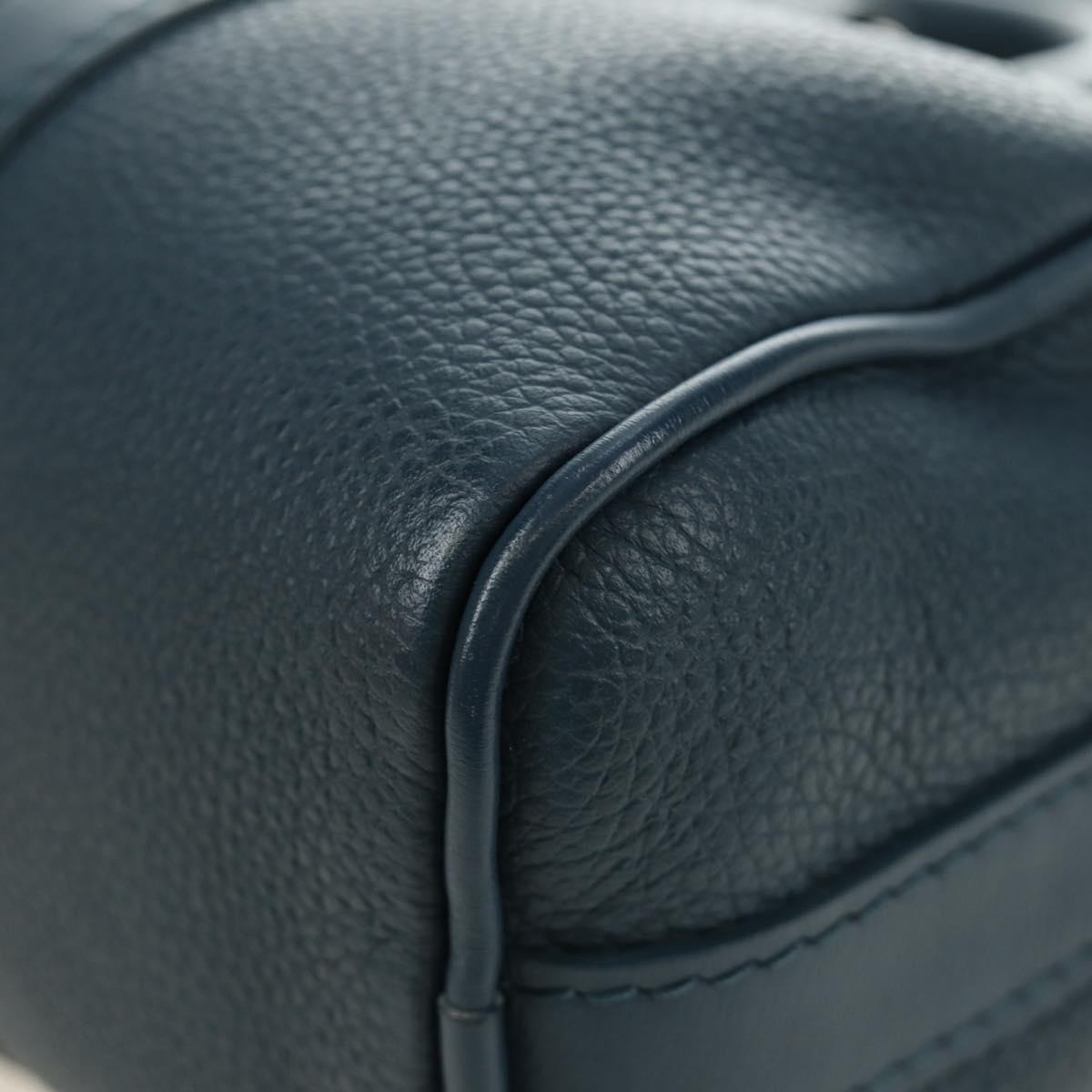 LOUIS VUITTON Aerogram Keepall XS Bag Leather Blue M81003 LV Auth 189893M