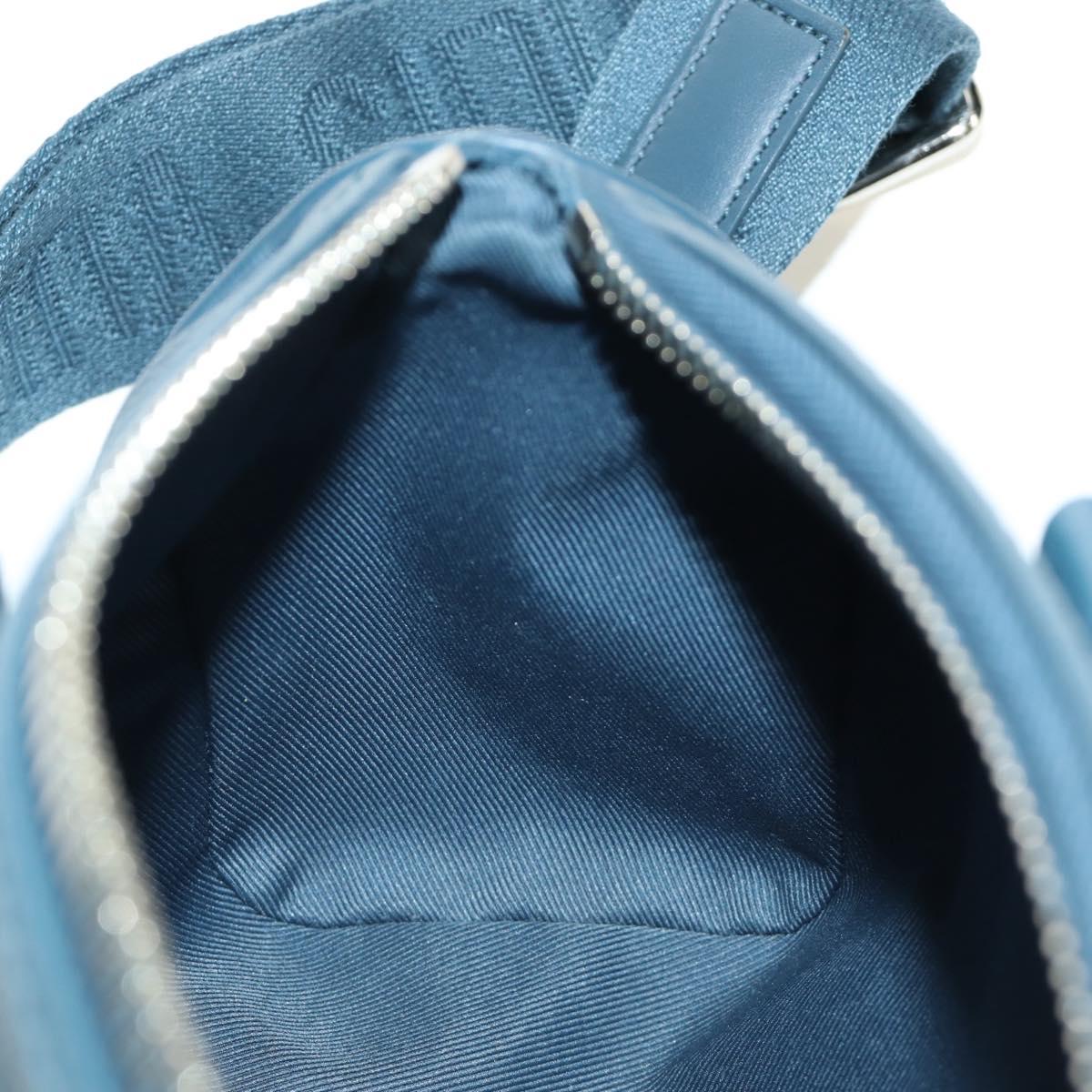 LOUIS VUITTON Aerogram Keepall XS Bag Leather Blue M81003 LV Auth 189893M