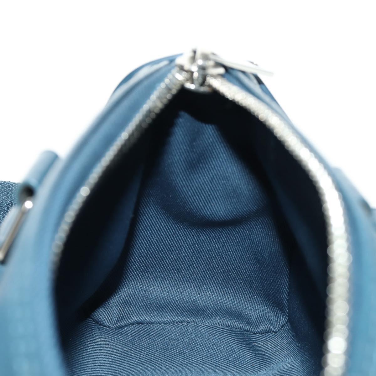 LOUIS VUITTON Aerogram Keepall XS Bag Leather Blue M81003 LV Auth 189893M