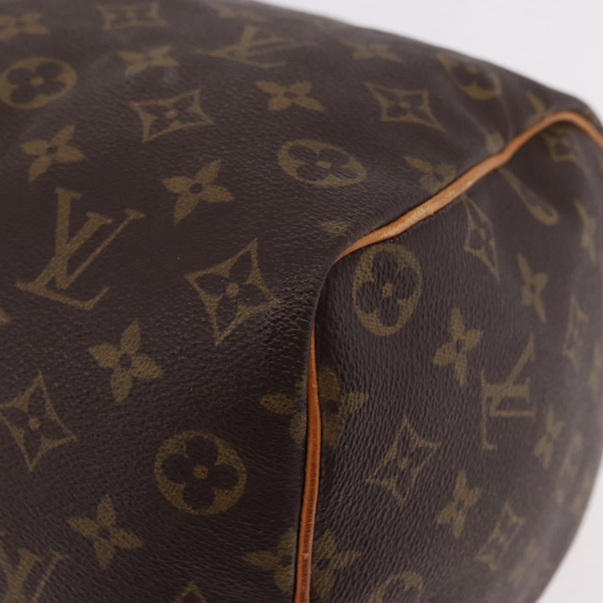 LOUIS VUITTON Monogram Speedy 35 Hand Bag M41524 LV Auth 189900