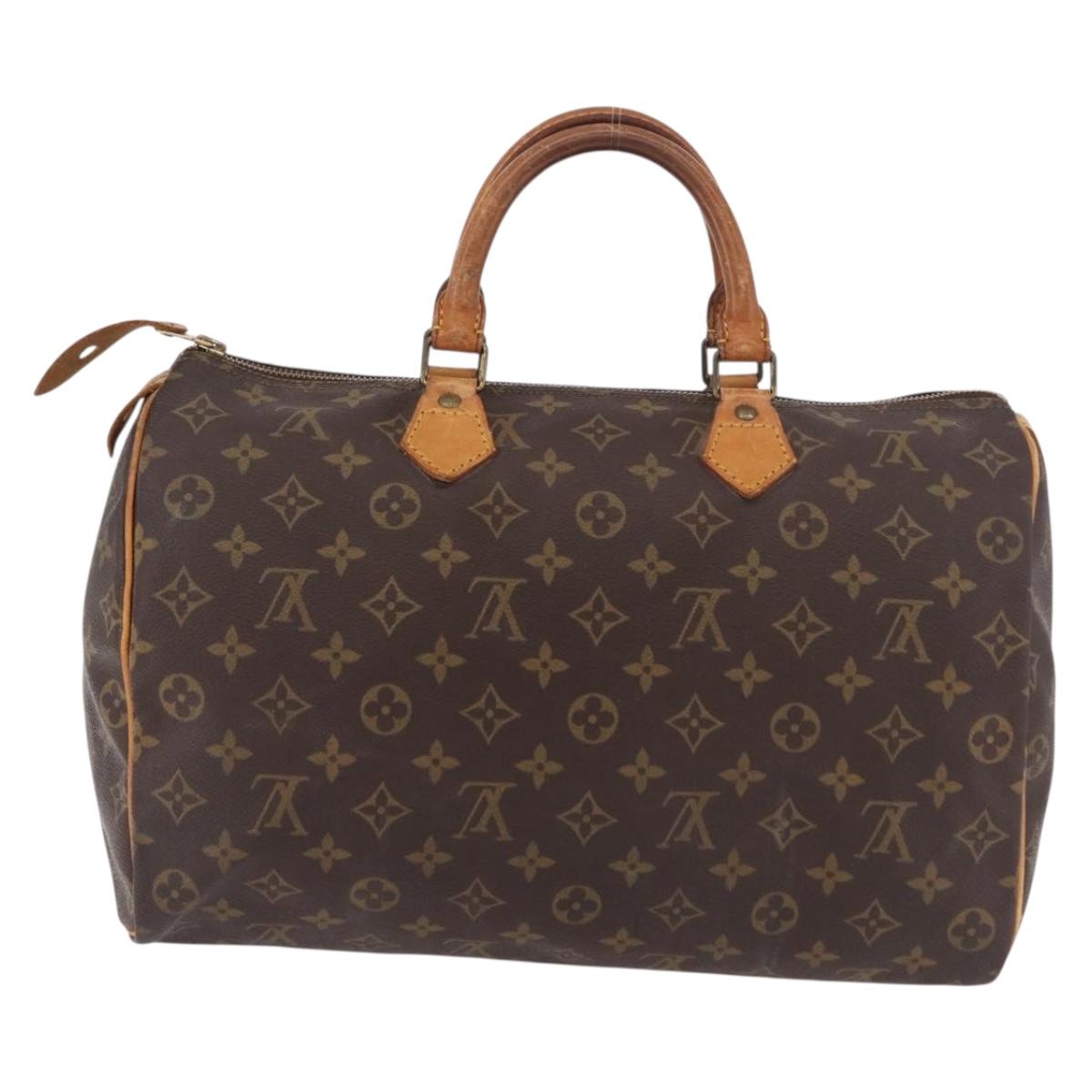 LOUIS VUITTON Monogram Speedy 35 Hand Bag M41524 LV Auth 189900