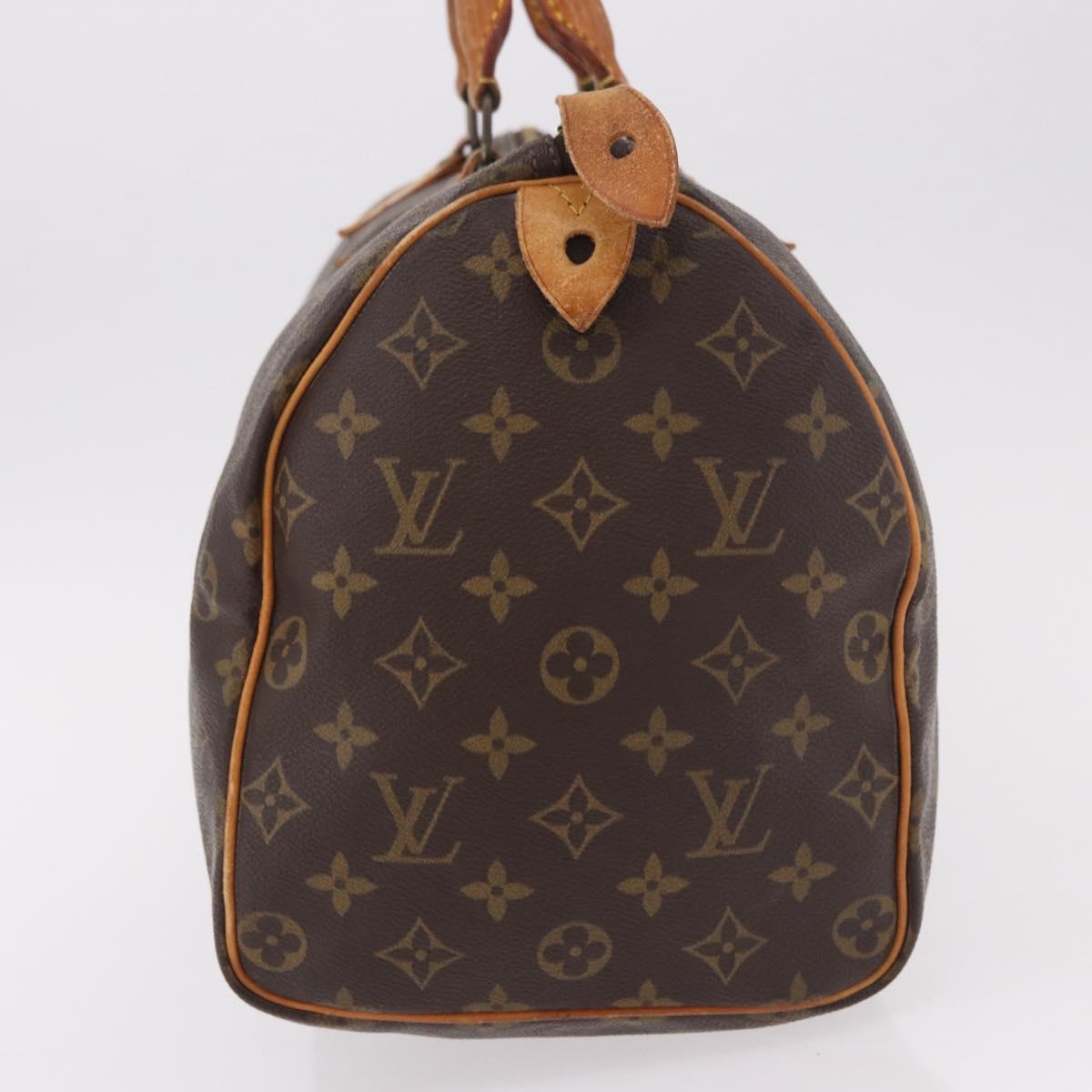 LOUIS VUITTON Monogram Speedy 35 Hand Bag M41524 LV Auth 189900