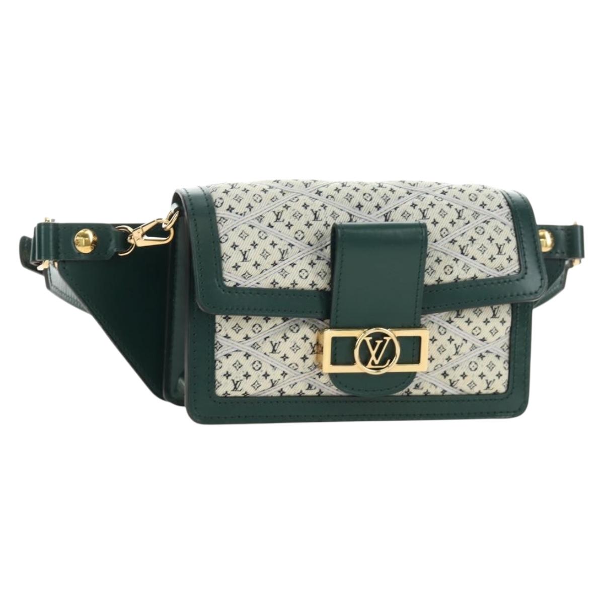 LOUIS VUITTON Monogram Maltage Line Bum Bag Dauphine Green M44724 Auth 189902M