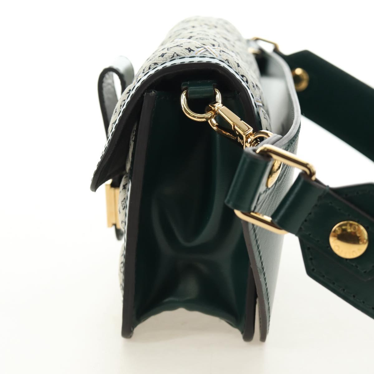 LOUIS VUITTON Monogram Maltage Line Bum Bag Dauphine Green M44724 Auth 189902M