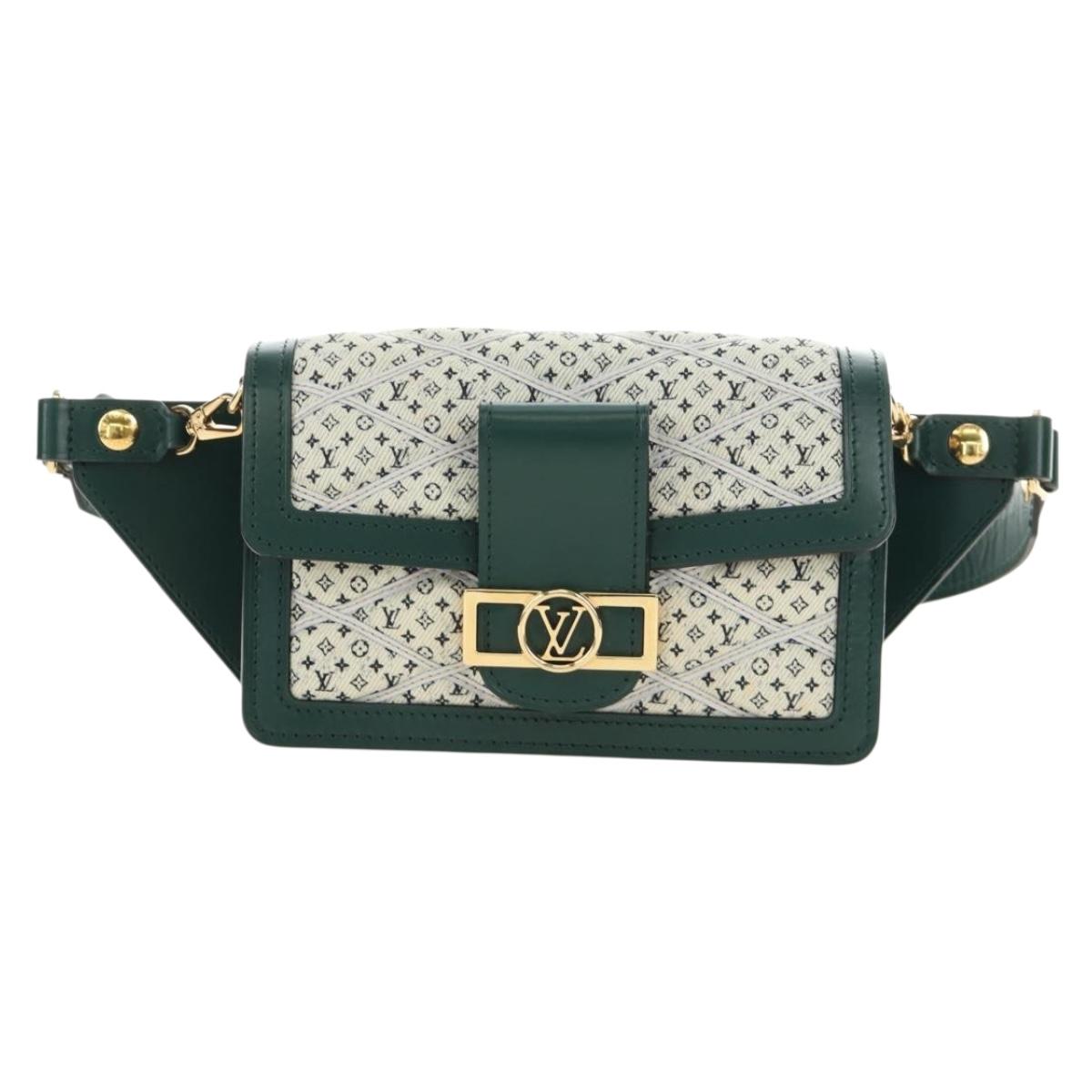 LOUIS VUITTON Monogram Maltage Line Bum Bag Dauphine Green M44724 Auth 189902M