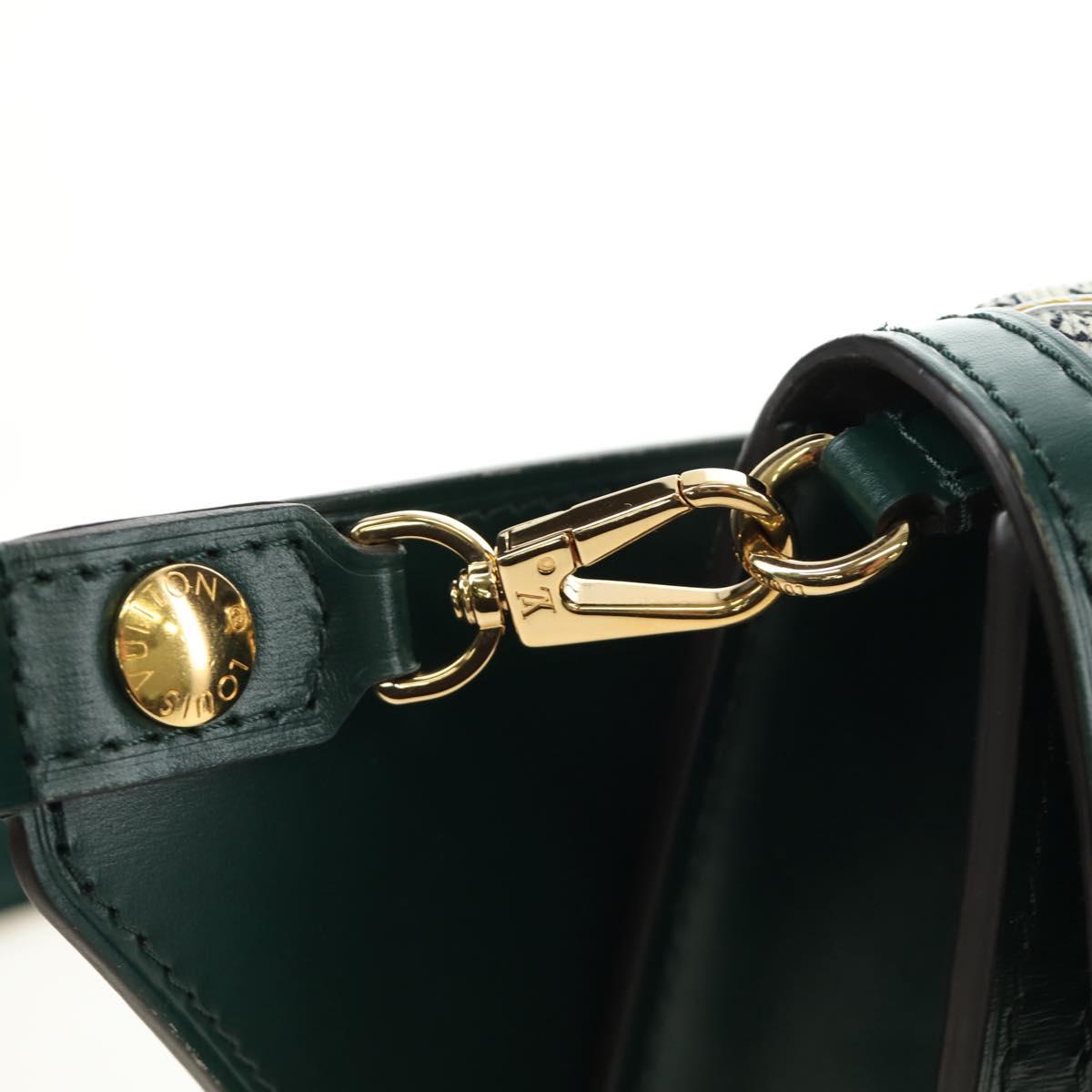 LOUIS VUITTON Monogram Maltage Line Bum Bag Dauphine Green M44724 Auth 189902M