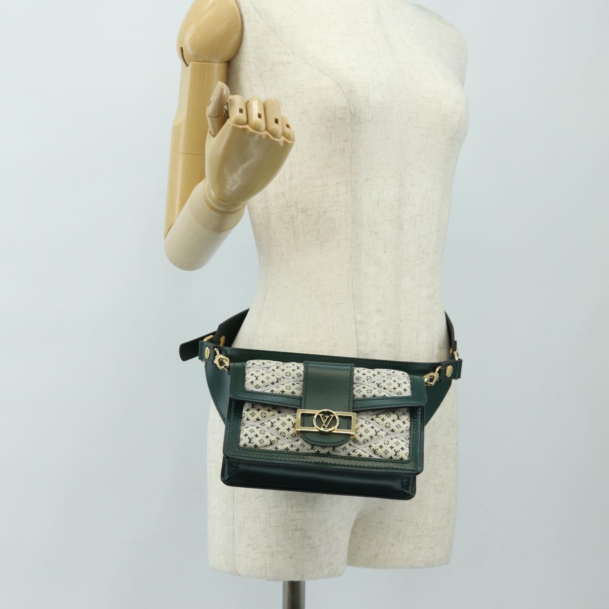 LOUIS VUITTON Monogram Maltage Line Bum Bag Dauphine Green M44724 Auth 189902M