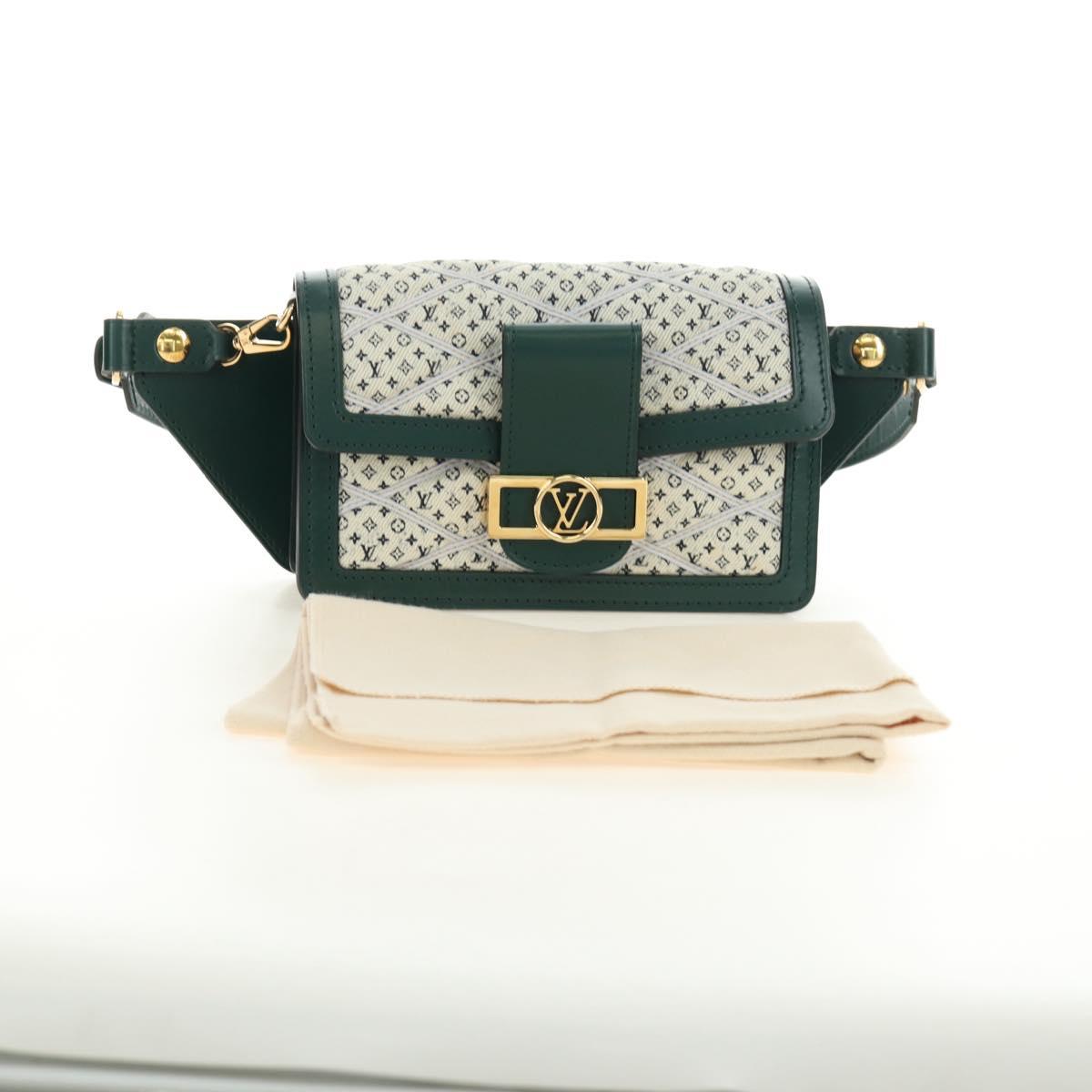 LOUIS VUITTON Monogram Maltage Line Bum Bag Dauphine Green M44724 Auth 189902M