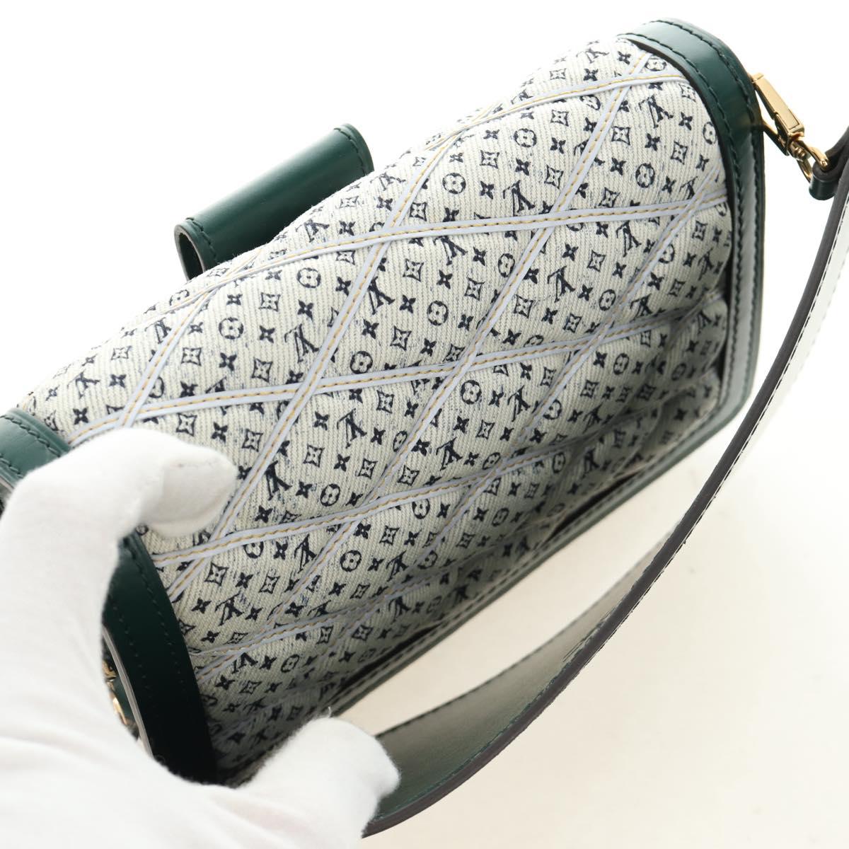 LOUIS VUITTON Monogram Maltage Line Bum Bag Dauphine Green M44724 Auth 189902M