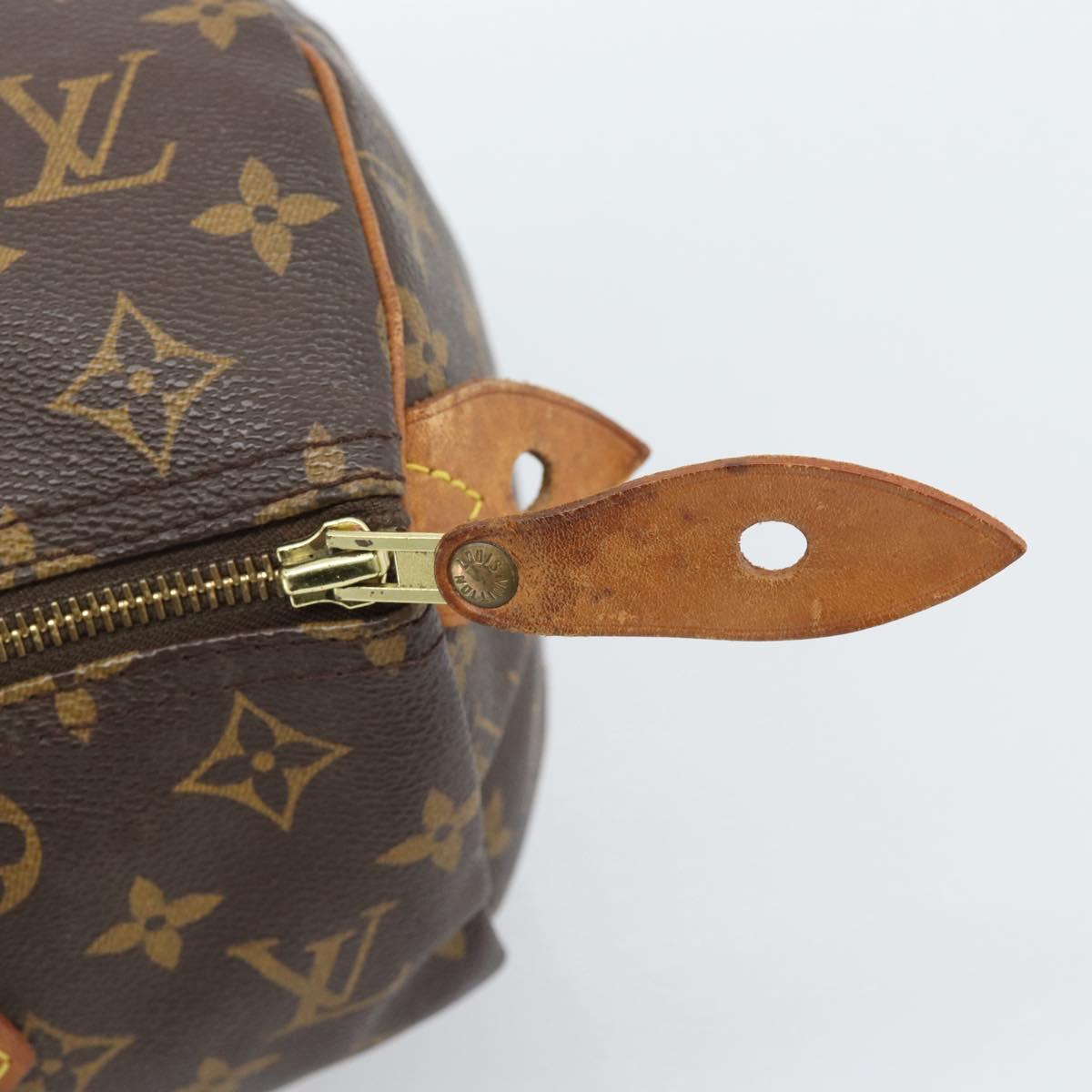 LOUIS VUITTON Monogram Speedy 30 Hand Bag M41526 LV Auth 189903