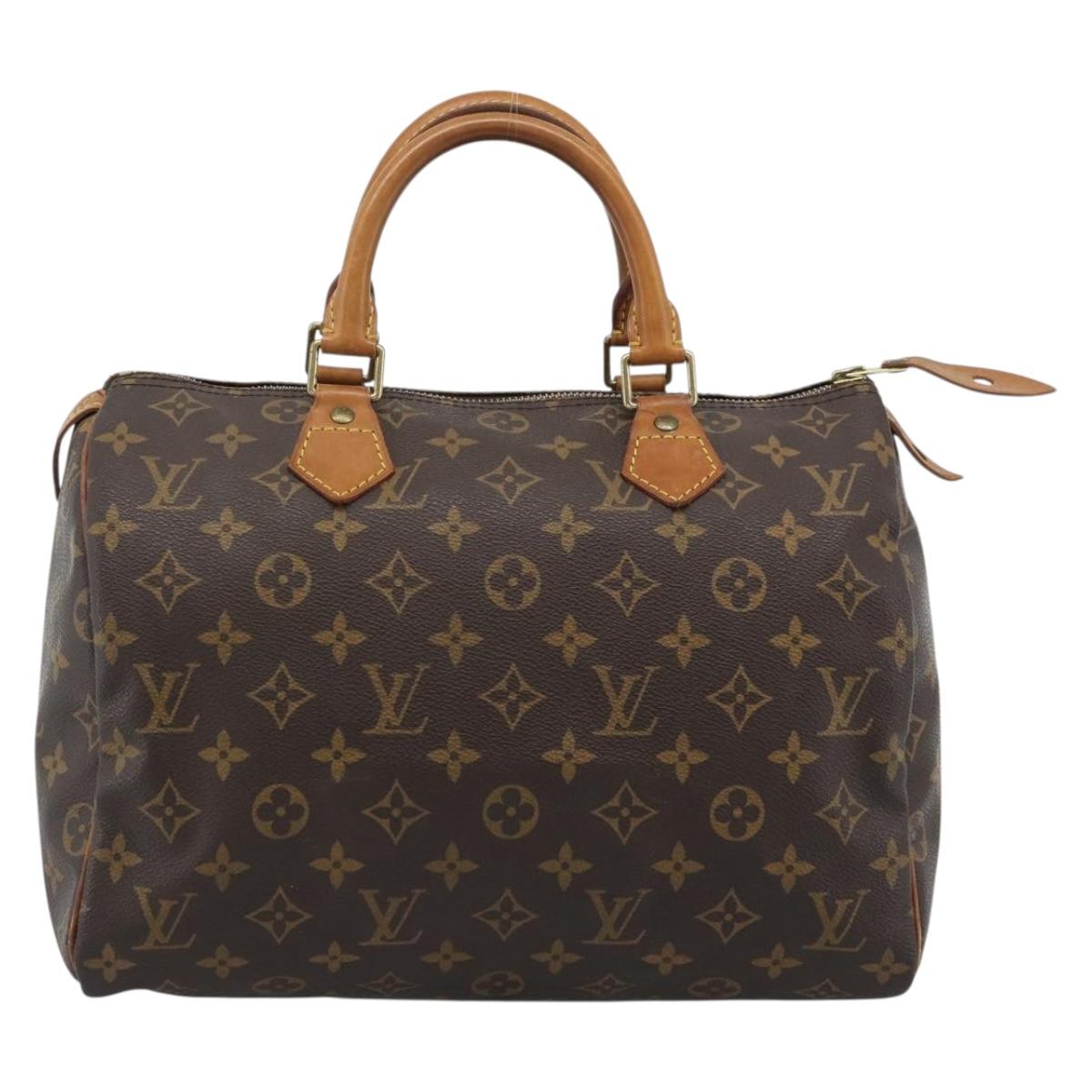 LOUIS VUITTON Monogram Speedy 30 Hand Bag M41526 LV Auth 189903