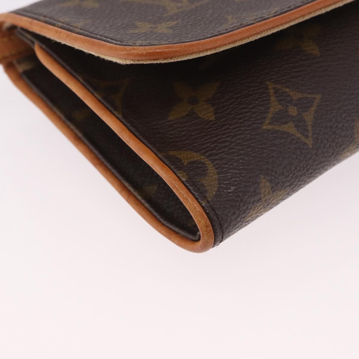 LOUIS VUITTON Monogram Pochette Twin GM Shoulder Bag M51852 LV Auth 189908A