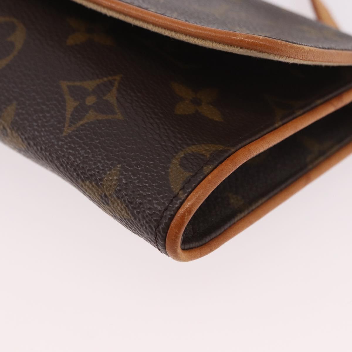 LOUIS VUITTON Monogram Pochette Twin GM Shoulder Bag M51852 LV Auth 189908A