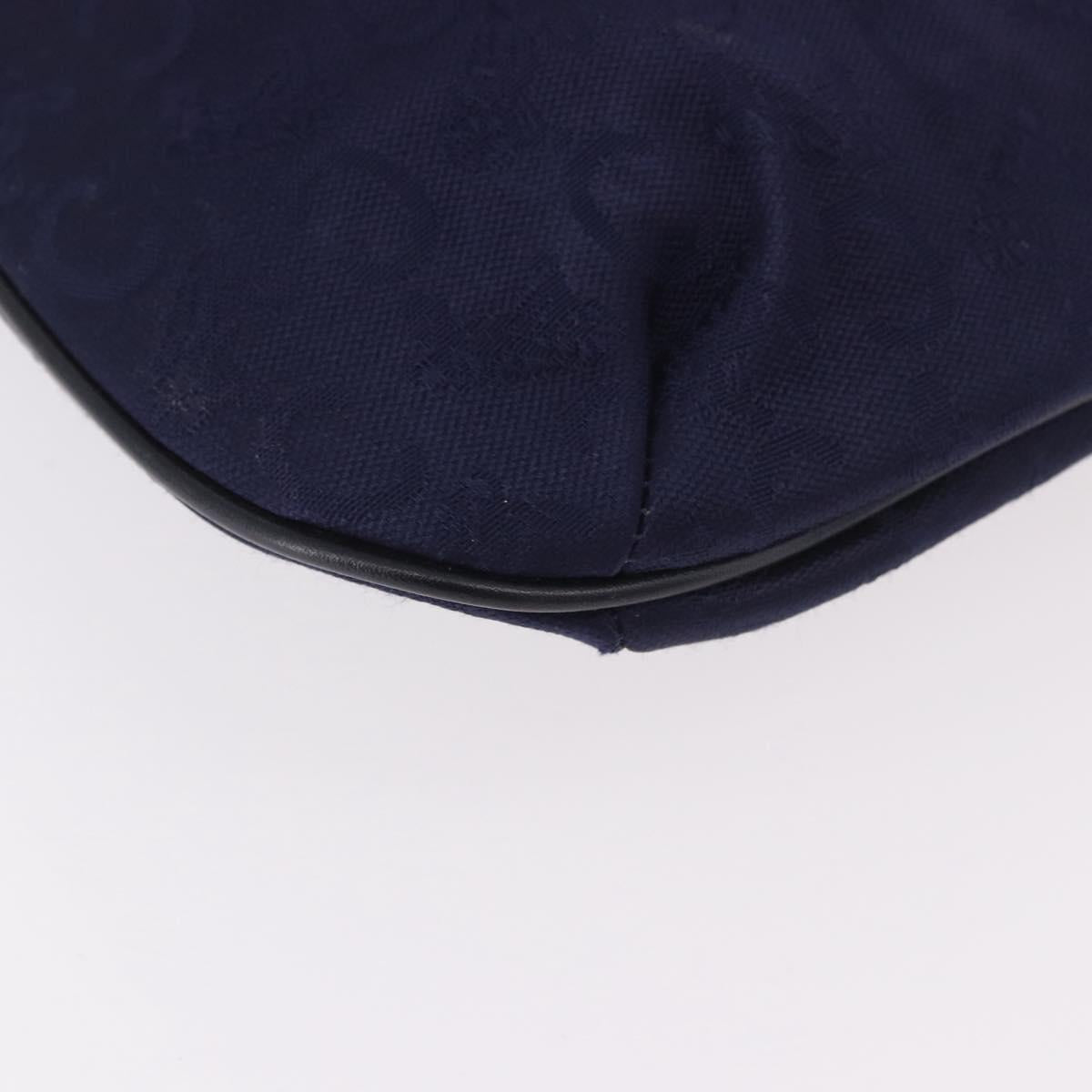 CELINE C Sulky Hand Bag Canvas Navy Auth 189917A