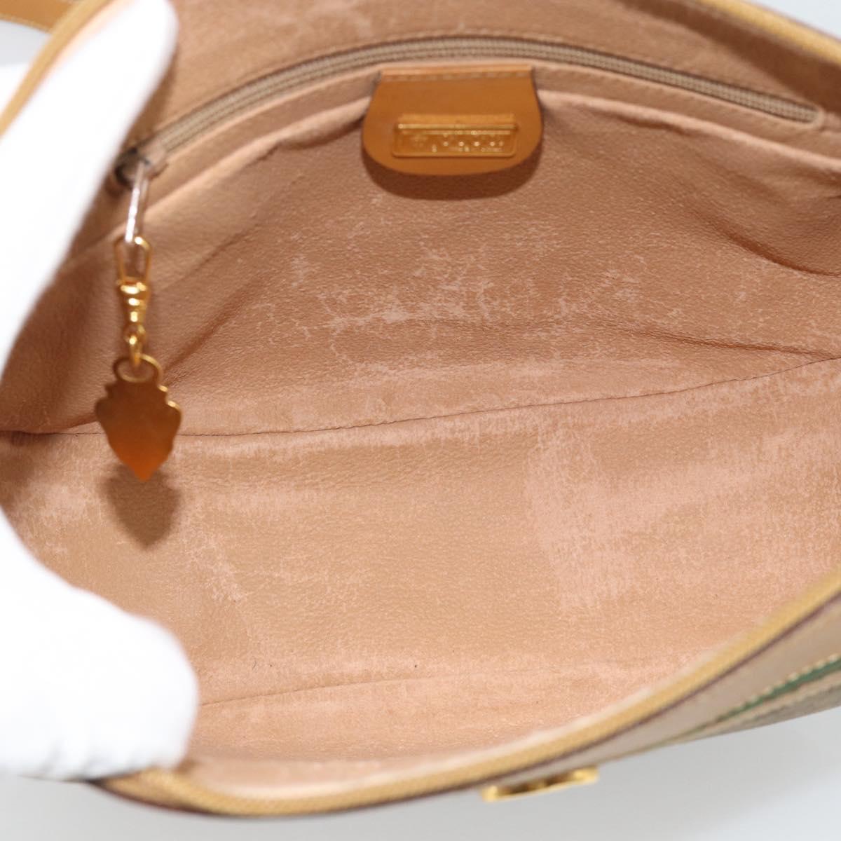 GUCCI Micro GG Supreme Web Sherry Line Bag PVC Beige 001 58 0918 Auth 189922