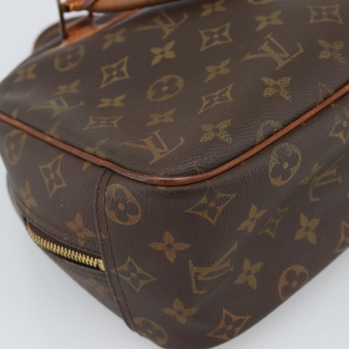 LOUIS VUITTON Monogram Trouville Hand Bag M42228 LV Auth 189923
