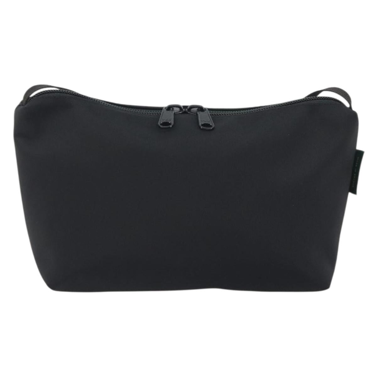 Herve Chapelier Shoulder Bag Canvas Black Auth 189983A