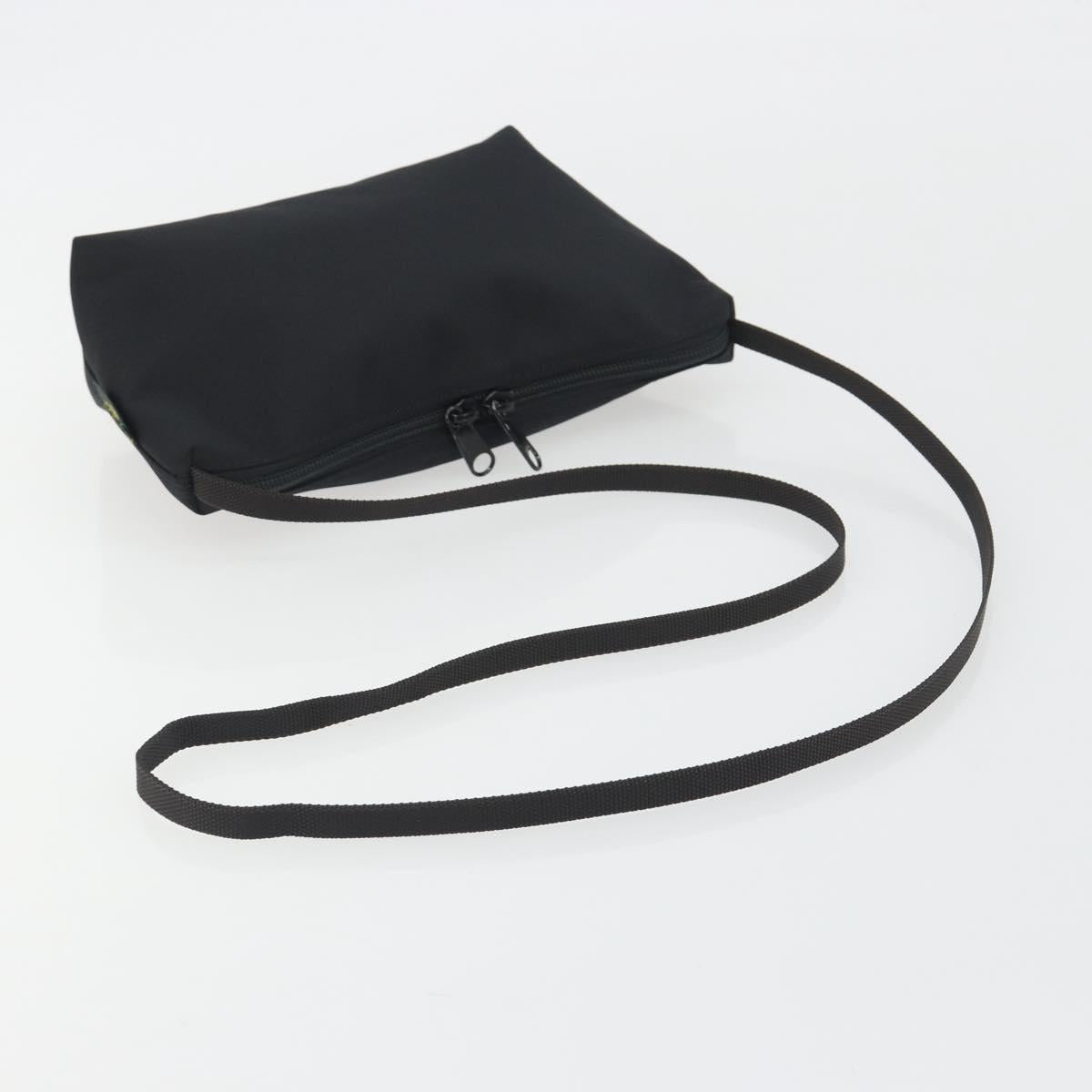 Herve Chapelier Shoulder Bag Canvas Black Auth 189983A