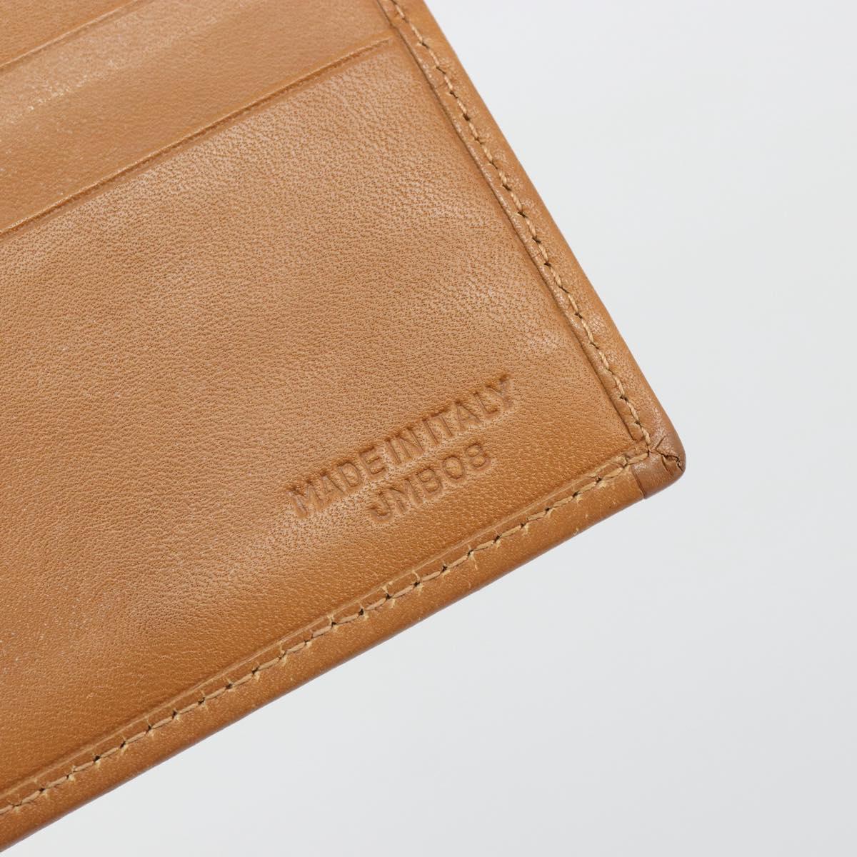CELINE Macadam Canvas Compact Wallet PVC Leather Brown Auth 189986A
