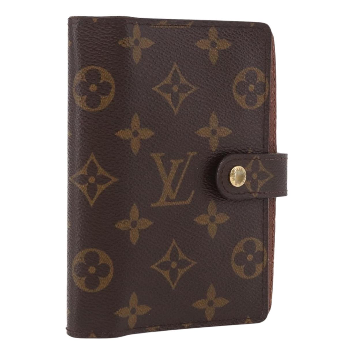 LOUIS VUITTON Monogram Agenda PM Day Planner Cover R20005 LV Auth 189992