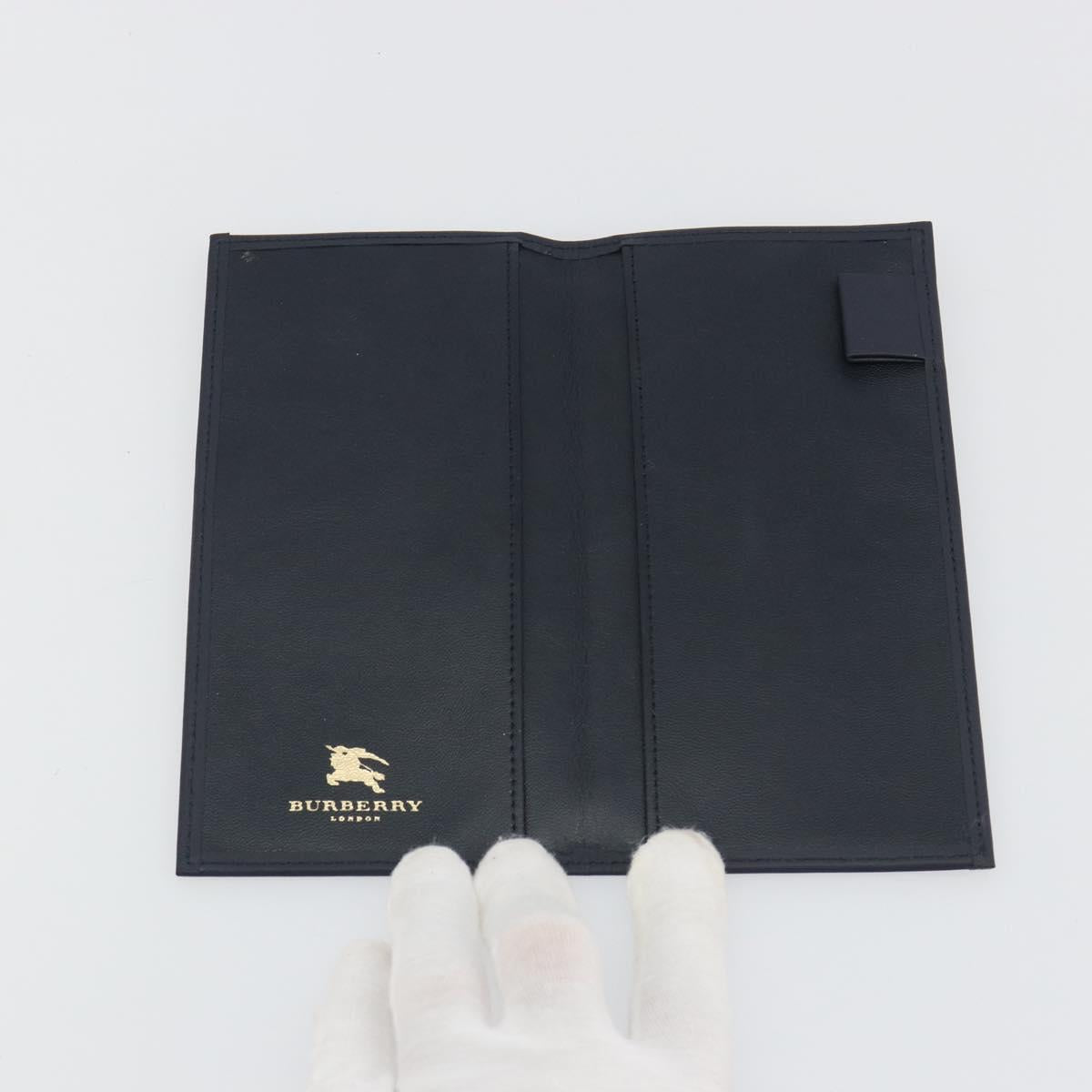 BURBERRY Nova Check Day Planner Cover Canvas Navy Auth 189993A