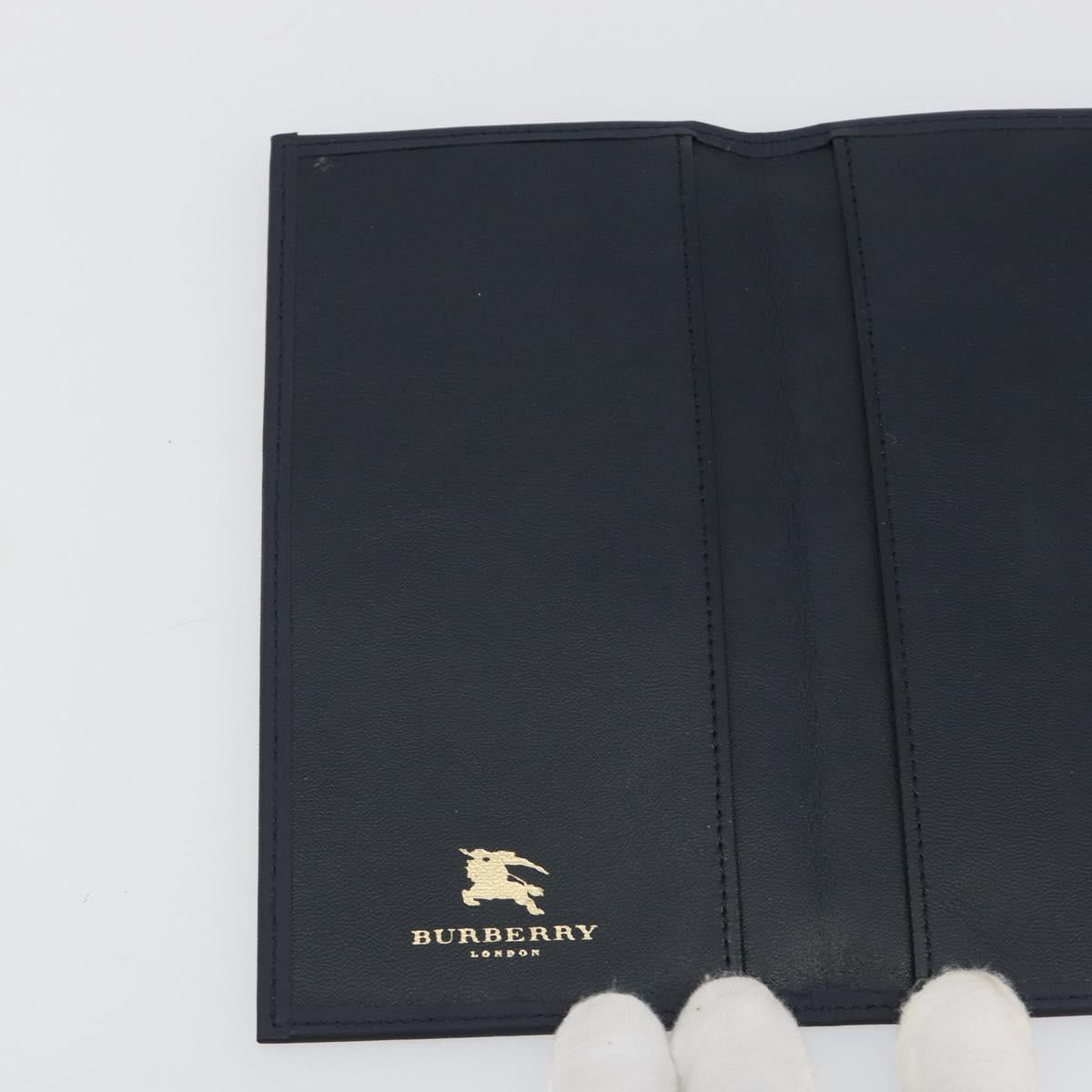 BURBERRY Nova Check Day Planner Cover Canvas Navy Auth 189993A