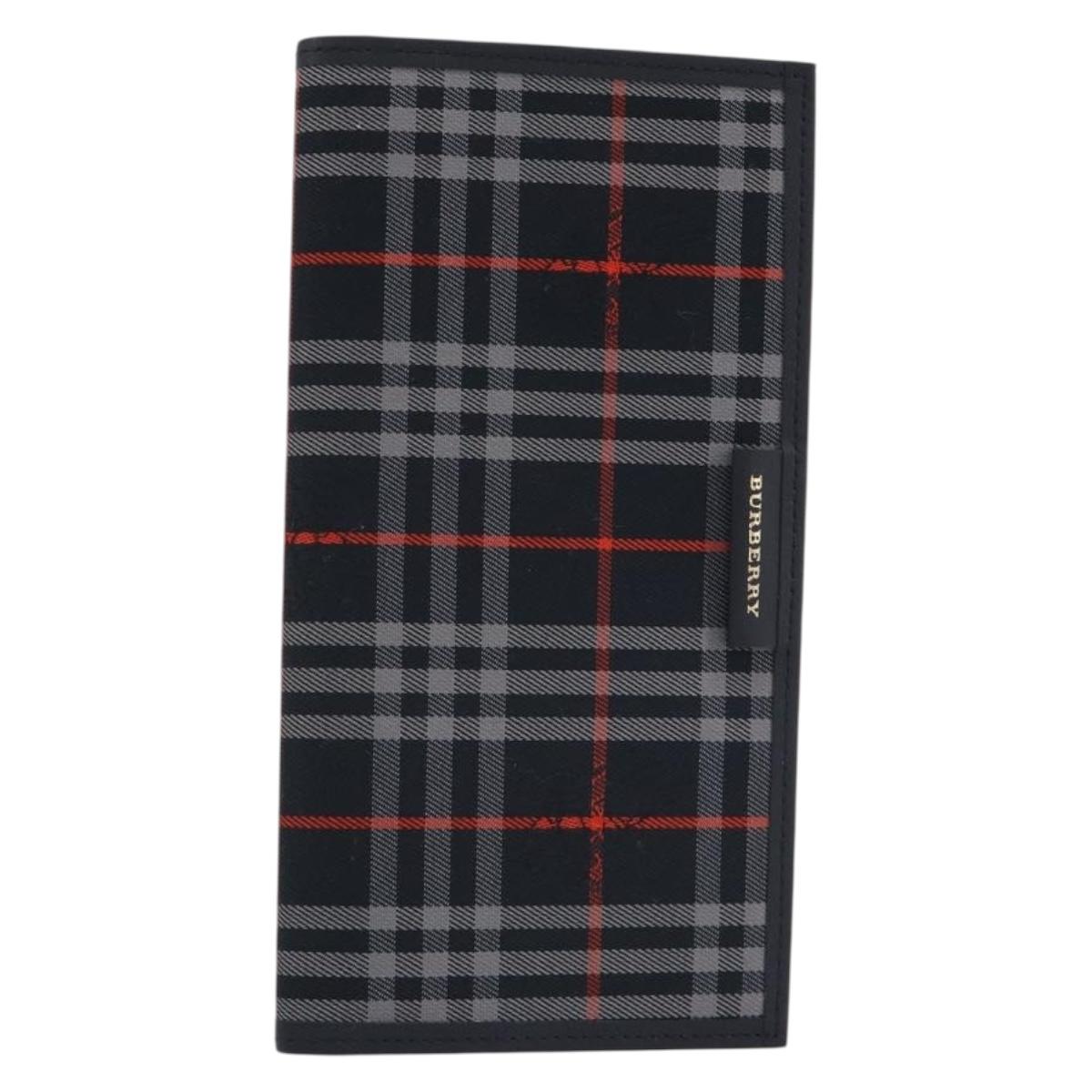 BURBERRY Nova Check Day Planner Cover Canvas Navy Auth 189993A