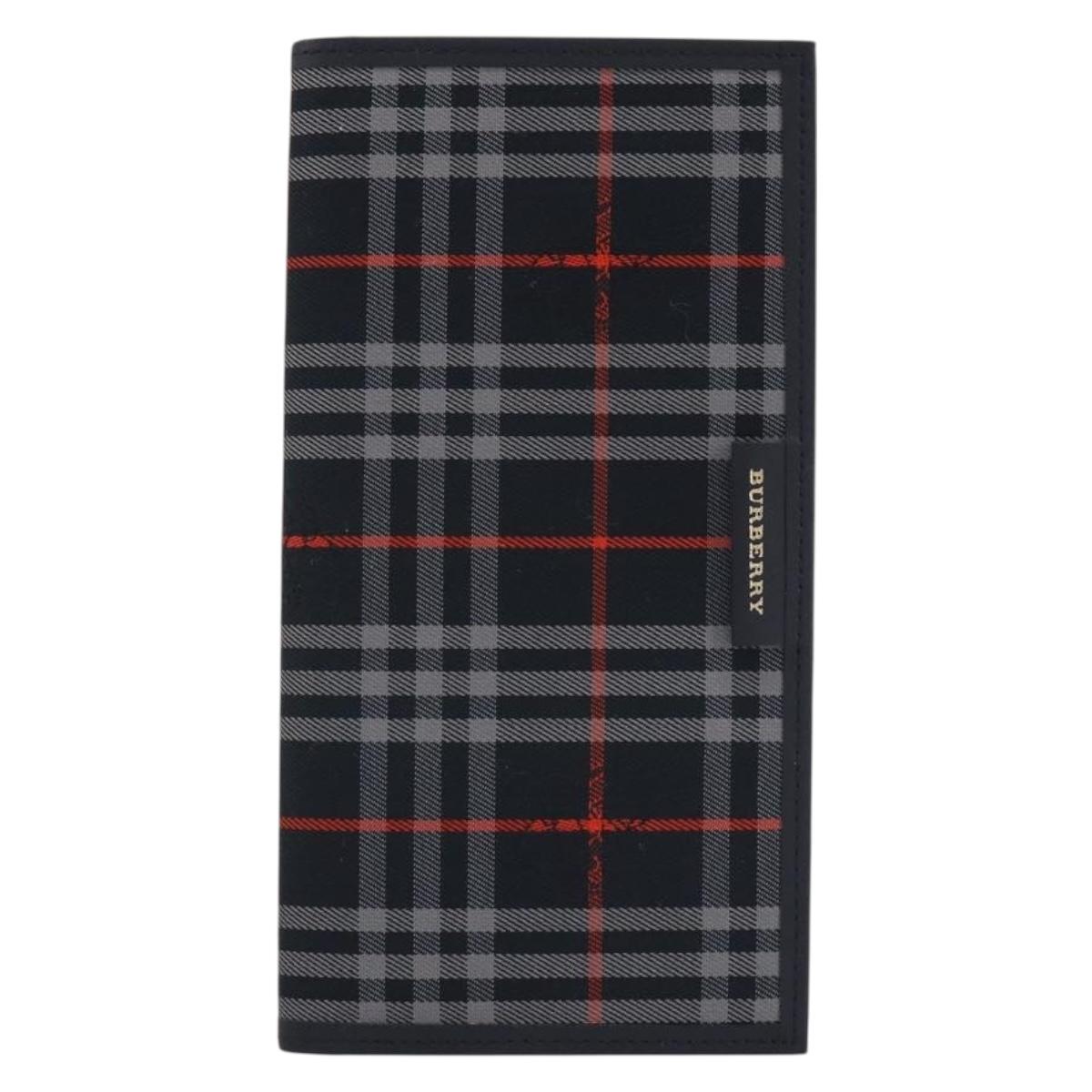BURBERRY Nova Check Day Planner Cover Canvas Navy Auth 189993A