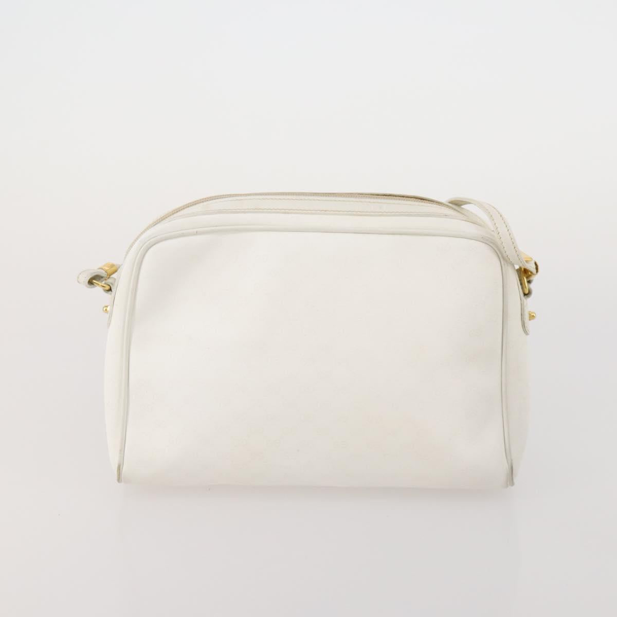 GUCCI GG Canvas Micro GG Supreme Shoulder Bag PVC 2 Set White Black Auth 190001