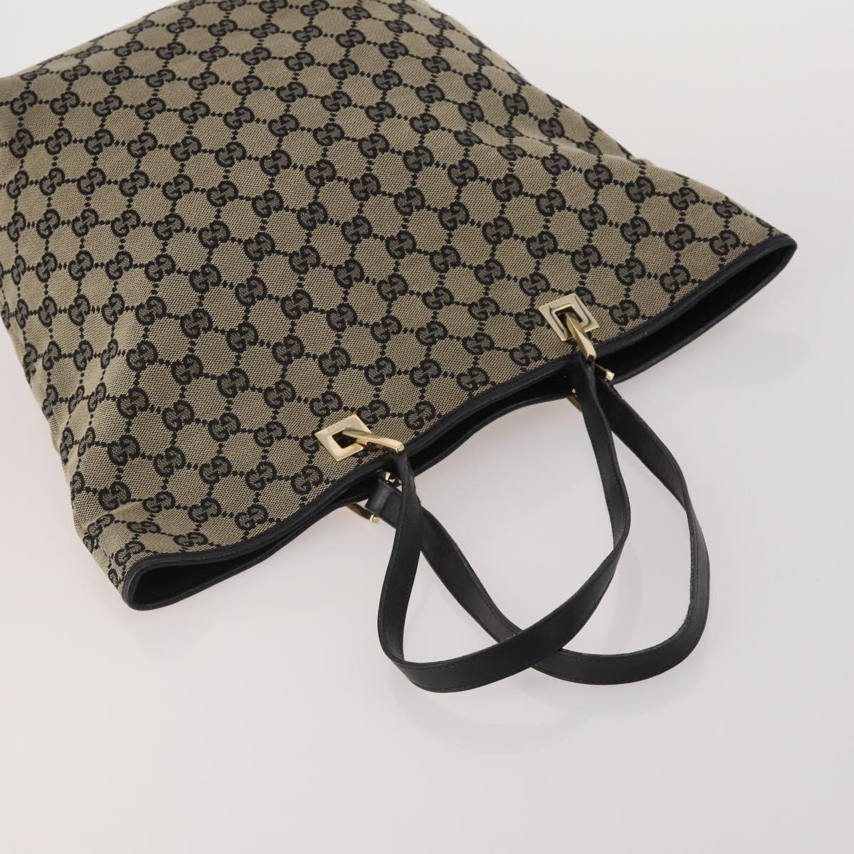 BOTTEGA VENETA Gucci GG Canvas Bag Wool Leather 4 Set Brown Beige Auth 190006