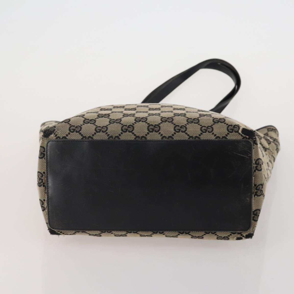 BOTTEGA VENETA Gucci GG Canvas Bag Wool Leather 4 Set Brown Beige Auth 190006